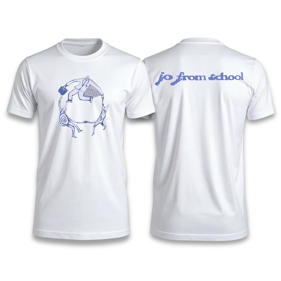 jo from school Grace Flair and Distance t-shirt blanc