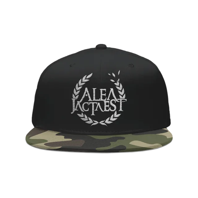 Alea Jacta Est Logo casquette snapback noir brodé