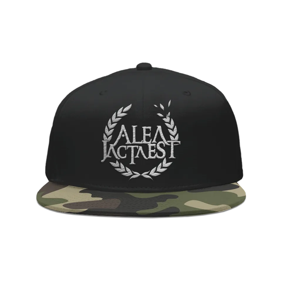 Alea Jacta Est Logo casquette snapback noir brodé