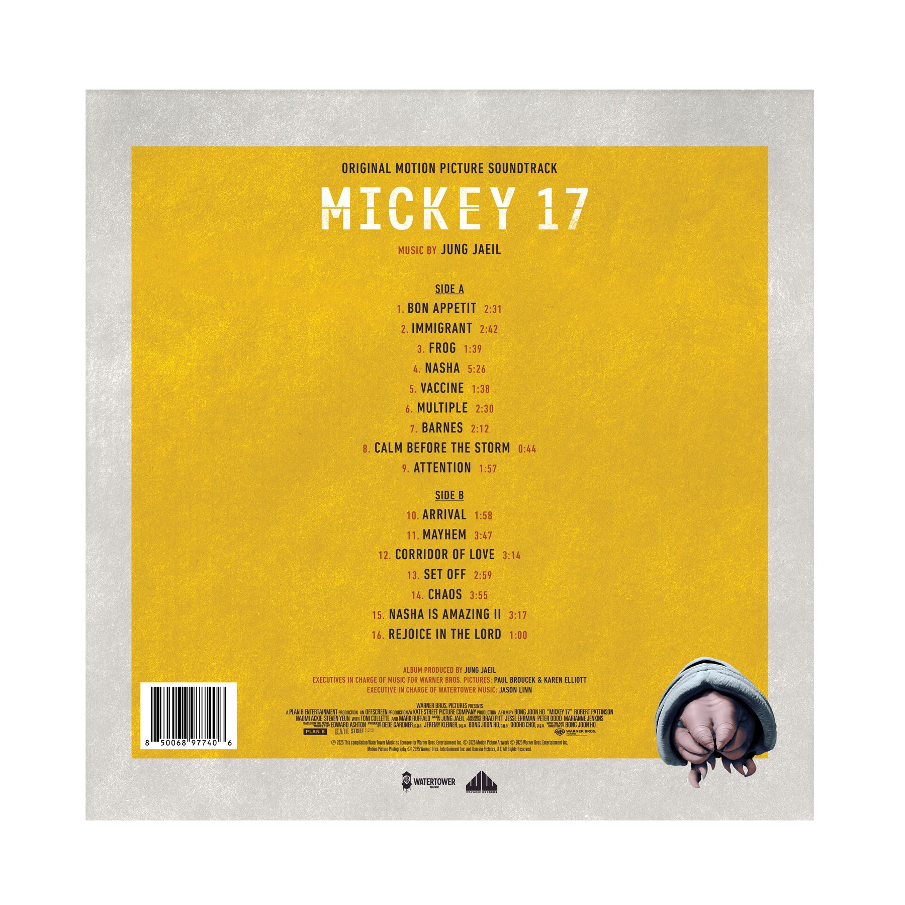 Waxwork Records Mickey 17 vinyle Fire Hand Pour Jung Jaeil