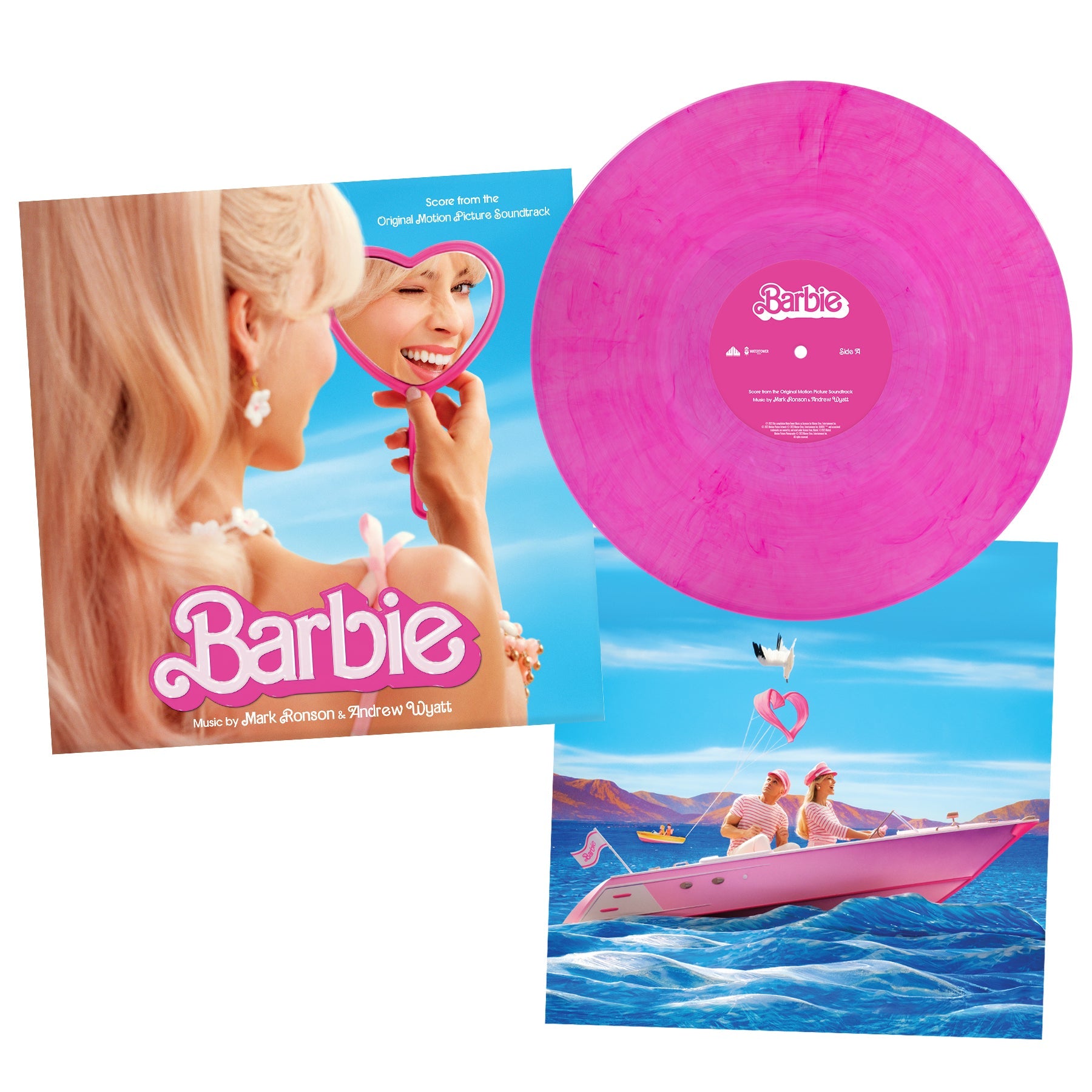 Waxwork Records Barbie vinyle rose néon Ronson Wyatt