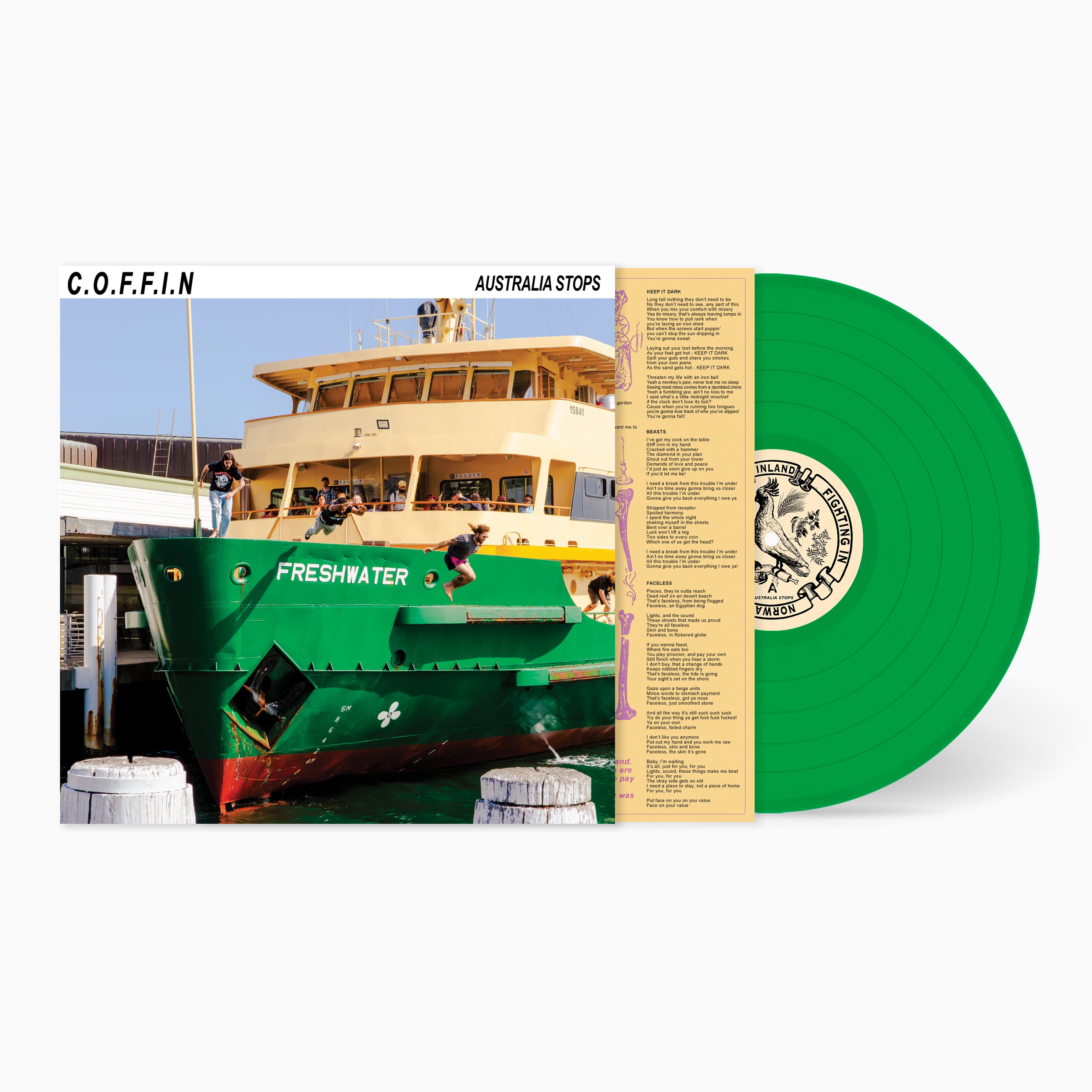 C.O.F.F.I.N Australia Stops vinyle Bone LP 180g