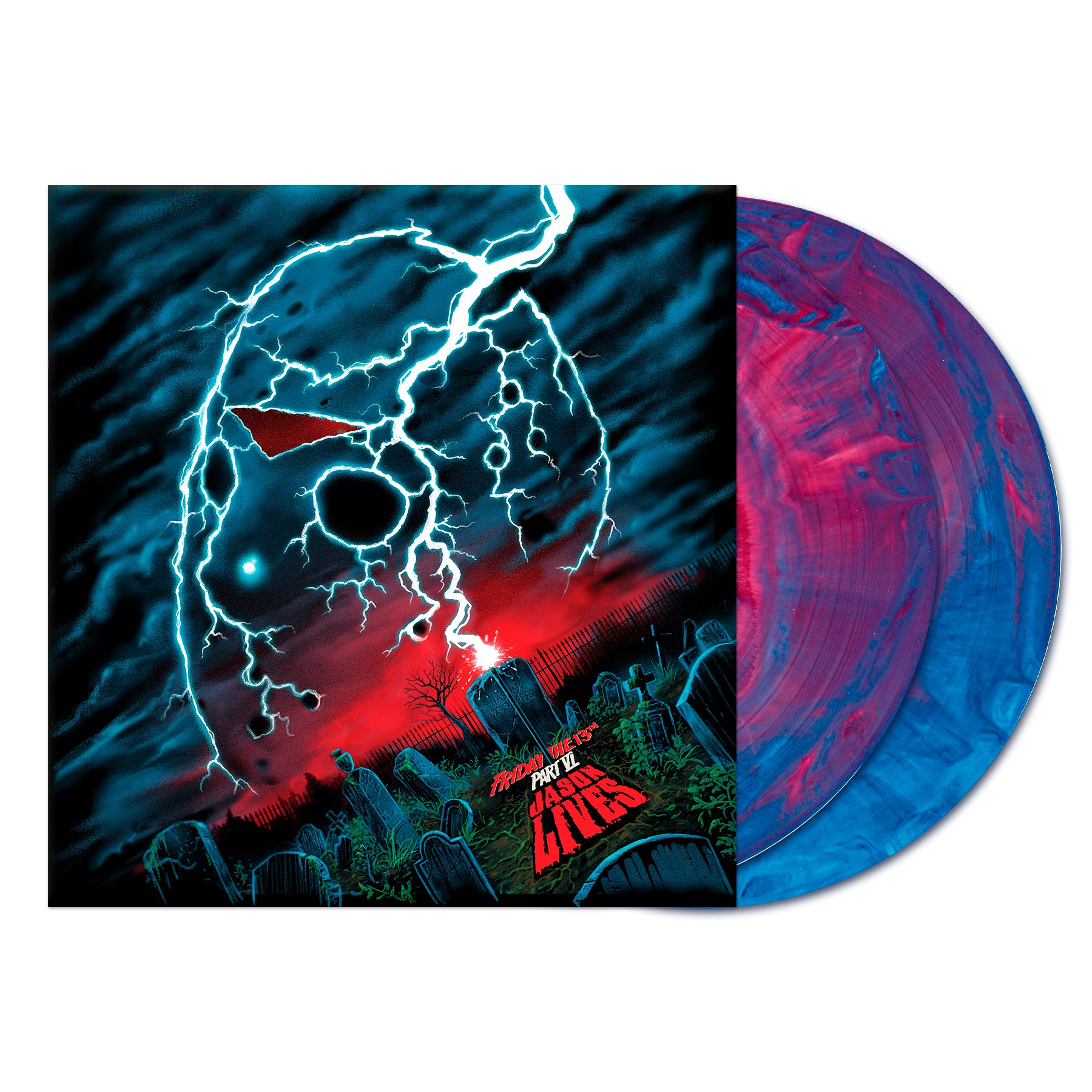 Waxwork Friday The 13th Part VI Jason Lives vinyle bleu rose