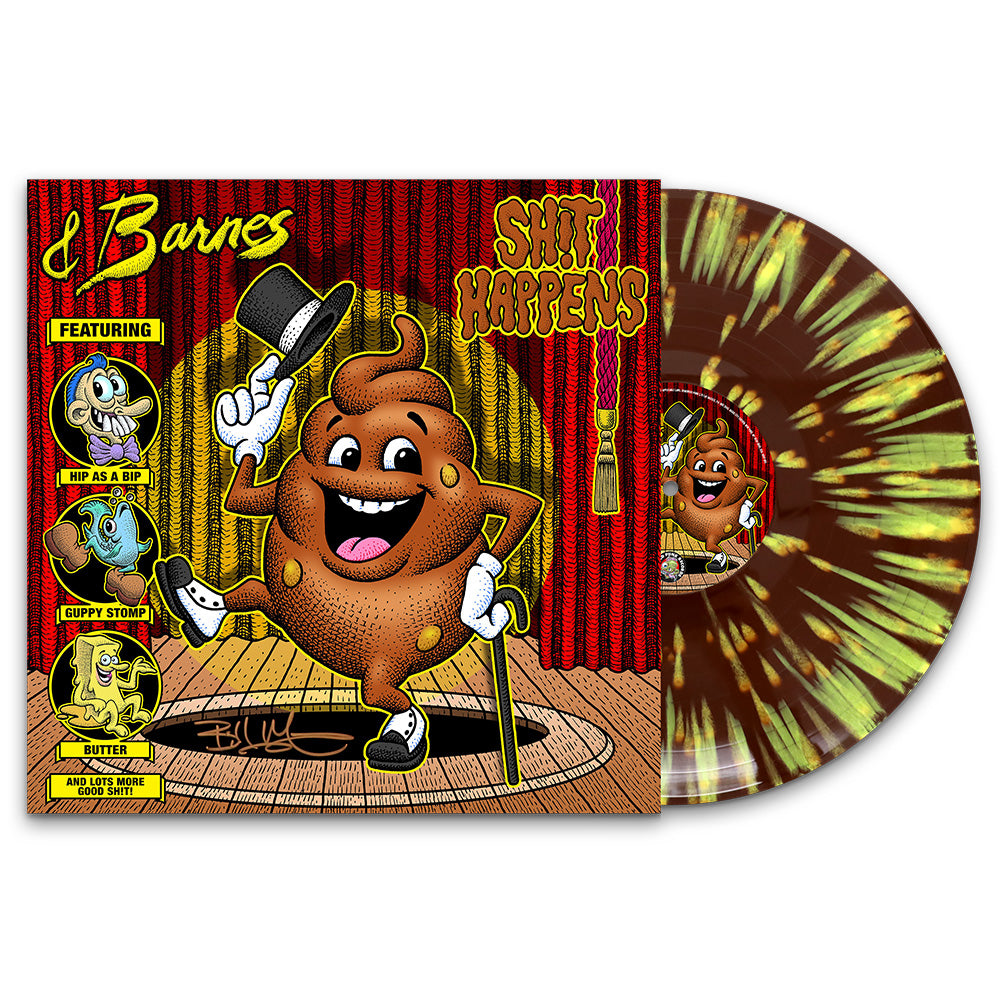Demented Punk Barnes Shit Happens bundle vinyle dédicacé
