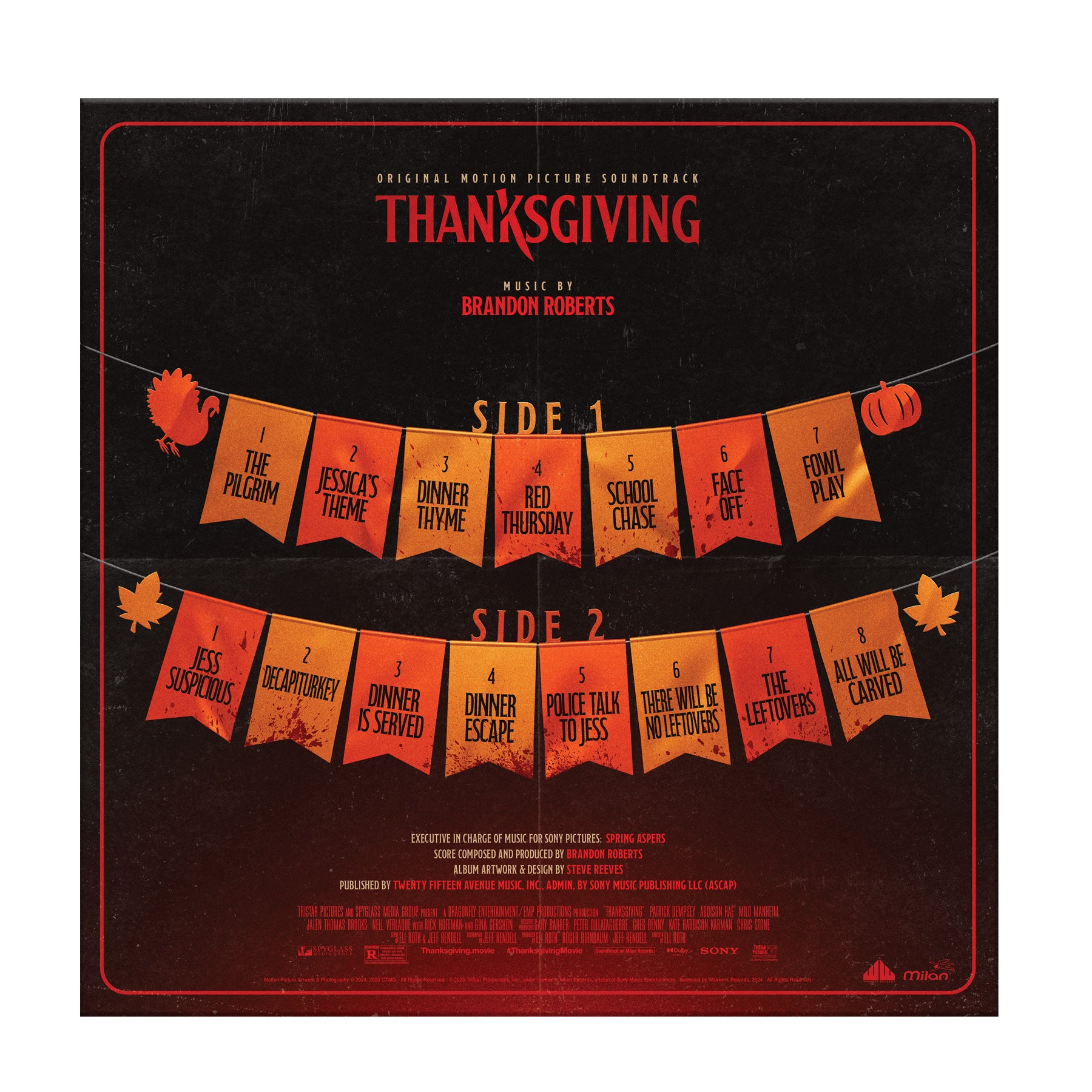Waxwork Records Thanksgiving vinyle BO film Eli Roth