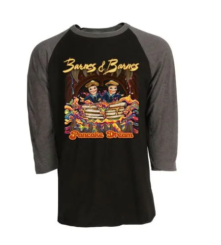 Barnes & Barnes Pancake Dream t-shirt raglan noir