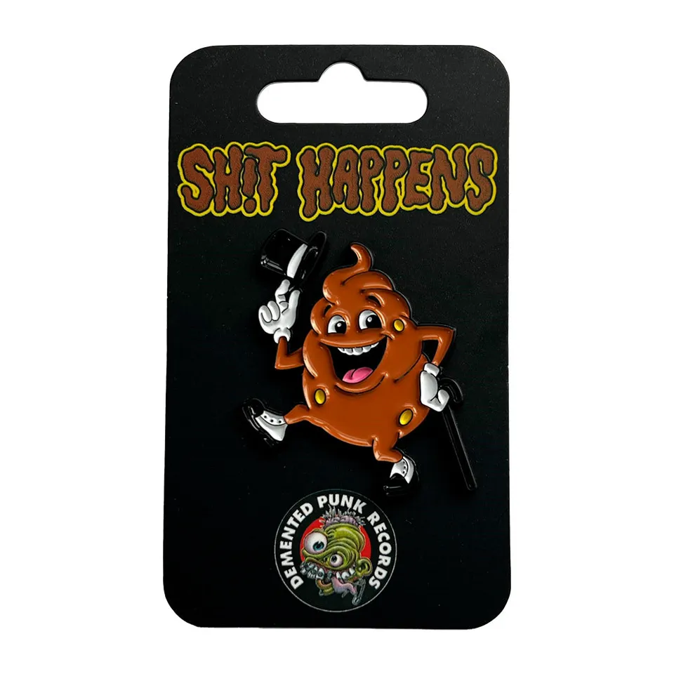 & Barnes Shit Happens pin's émail pochette