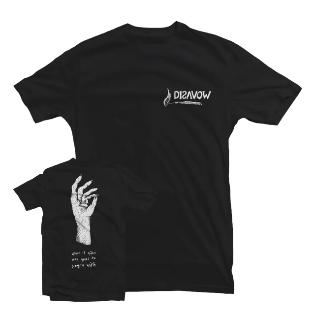 Useless Pride Records Disavow Burning Match t-shirt noir
