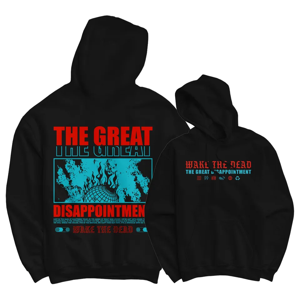 WAKE THE DEAD The Great Disappointment sweat capuche noir