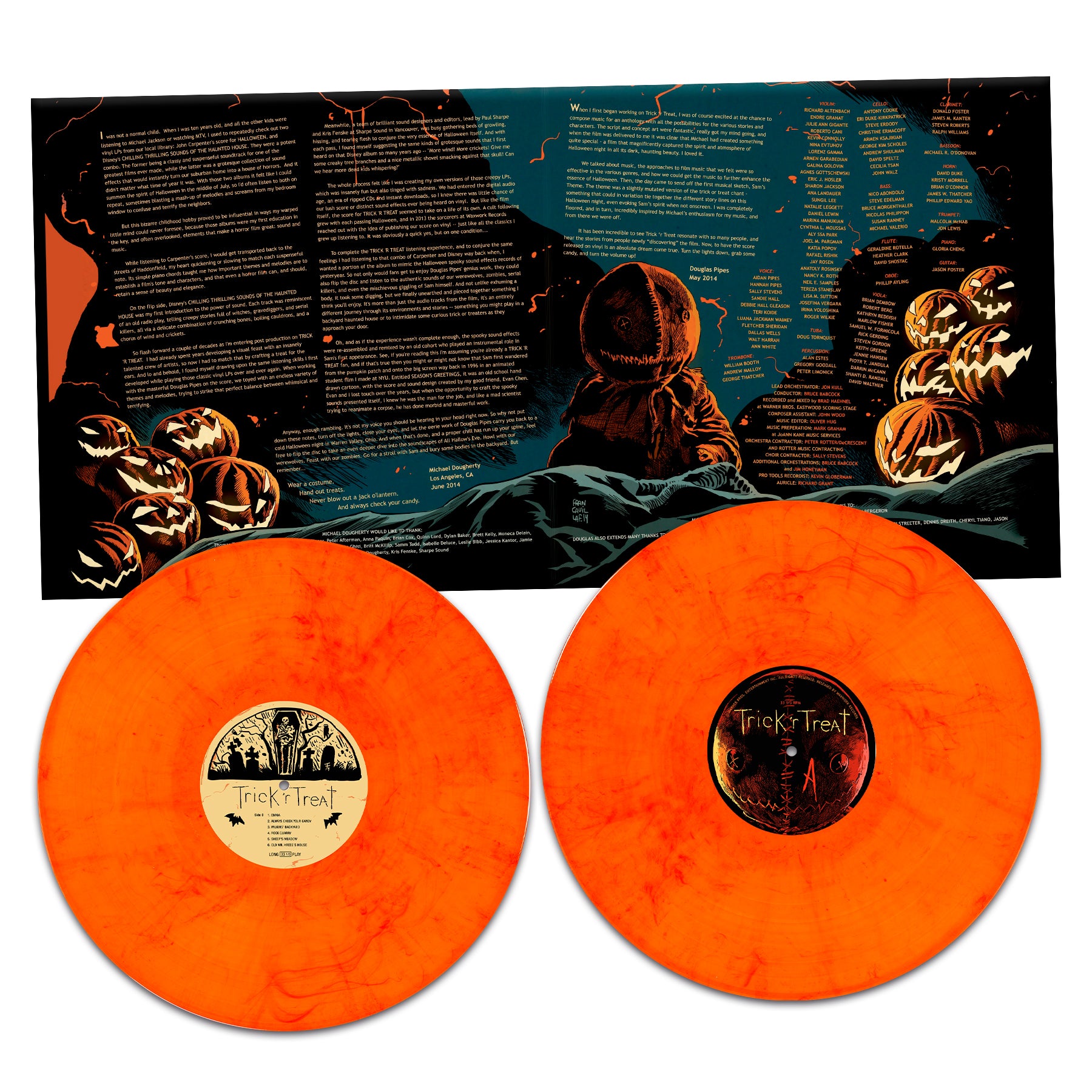 Waxwork Records Trick r Treat Douglas Pipes double vinyle horreur