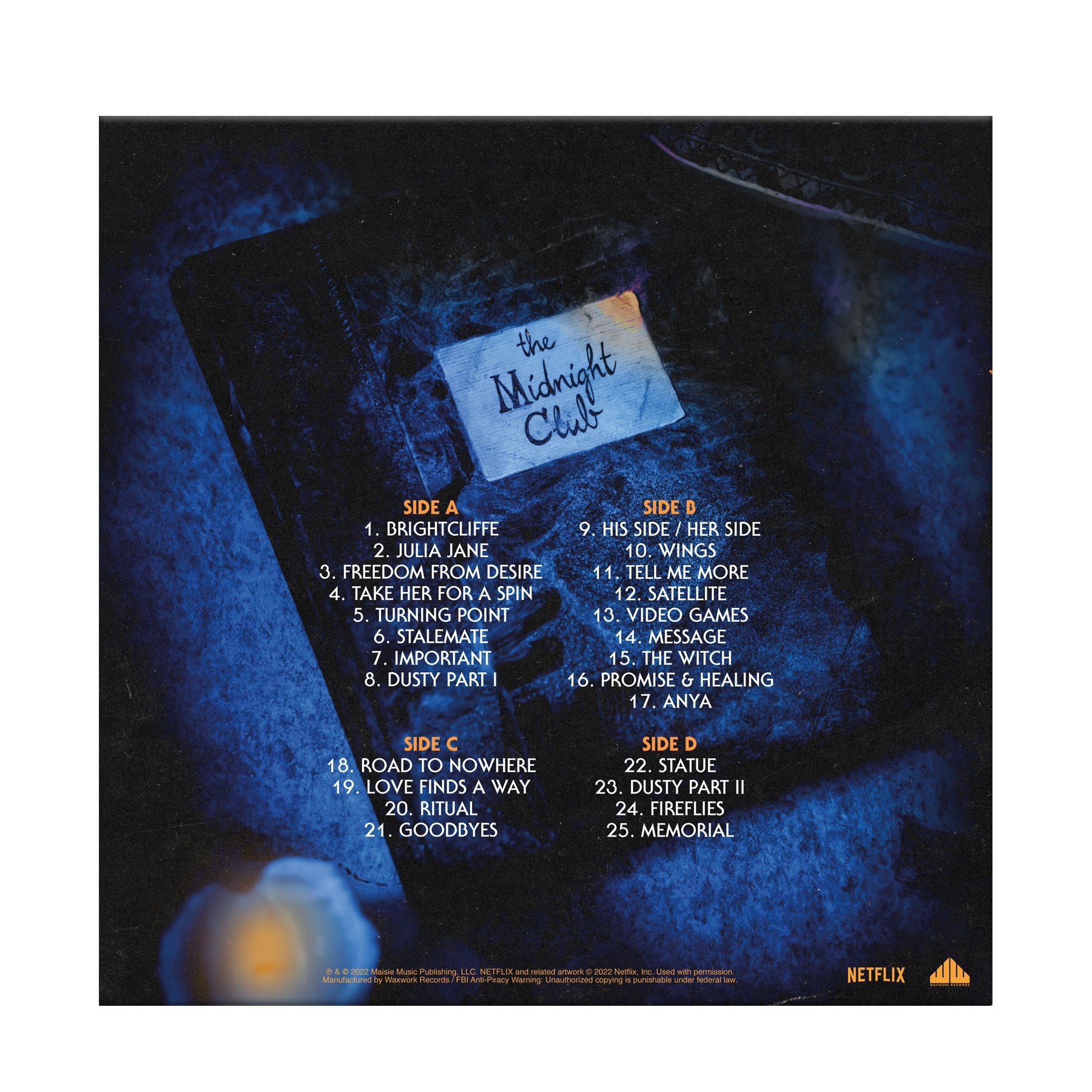 Waxwork The Midnight Club vinyle BO Newton Brothers