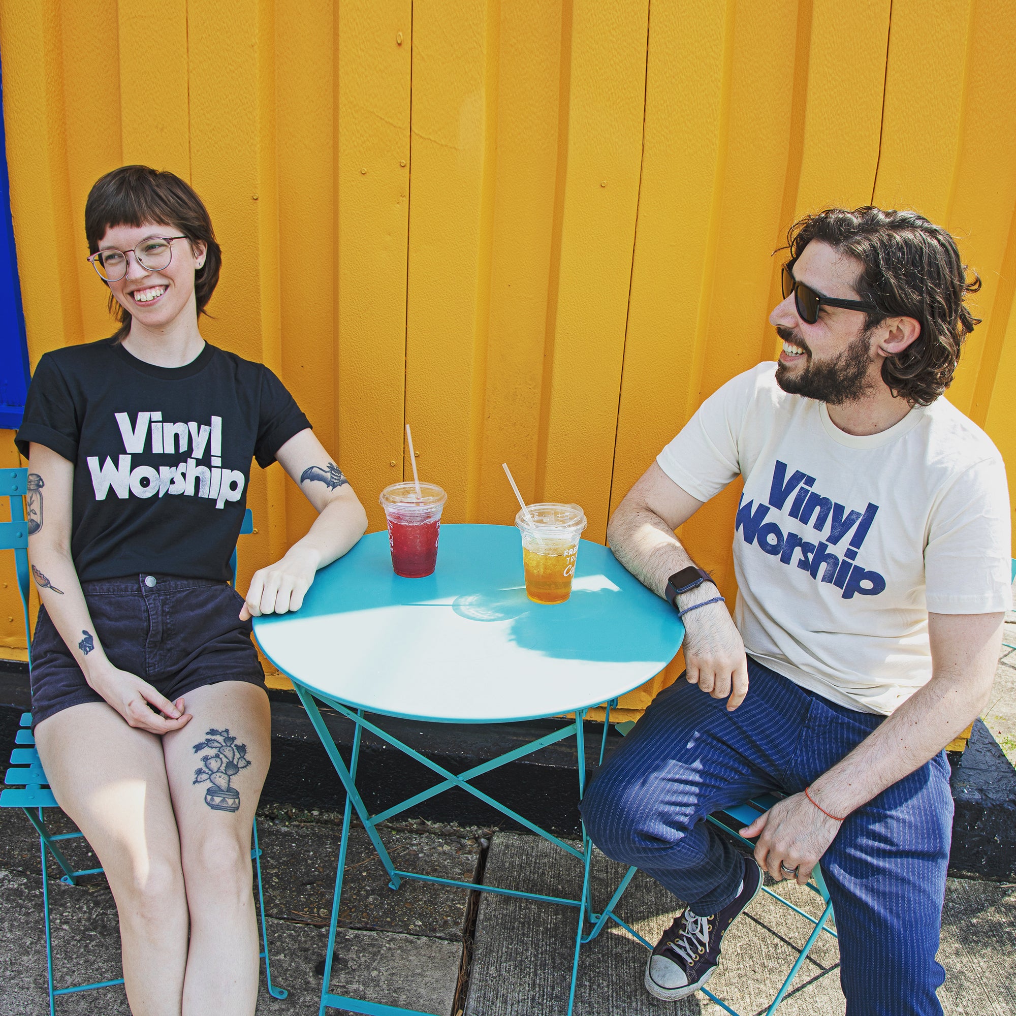 Waxwork Records Vinyl Worship t-shirt naturel