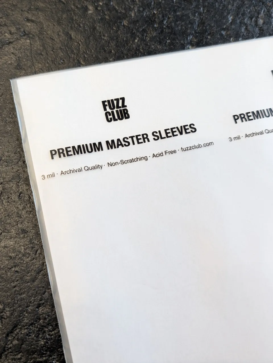 Fuzz Club Premium Inner Sleeves pochettes vinyle x25 archivage