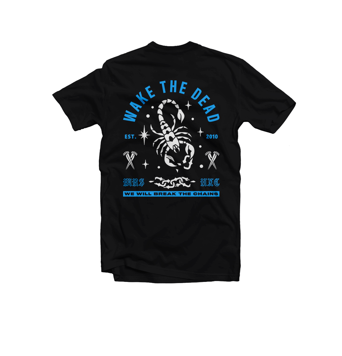 Useless Pride Records Wake The Dead Scorpion t-shirt noir 100% coton