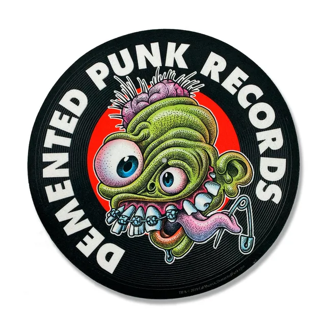 Demented Punk D-Punk Logo slipmat feutrine officiel