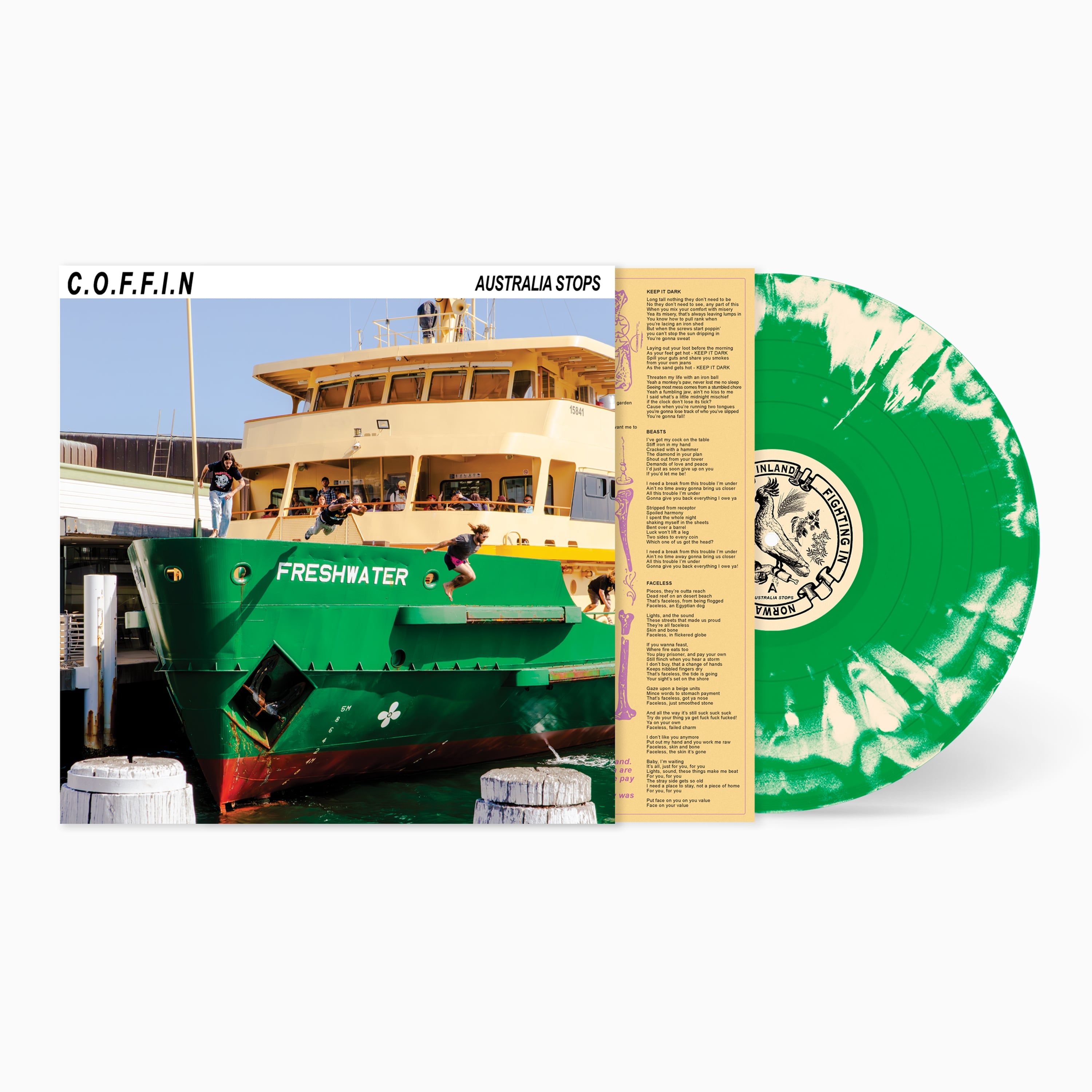 C.O.F.F.I.N Australia Stops vinyle Bone LP 180g