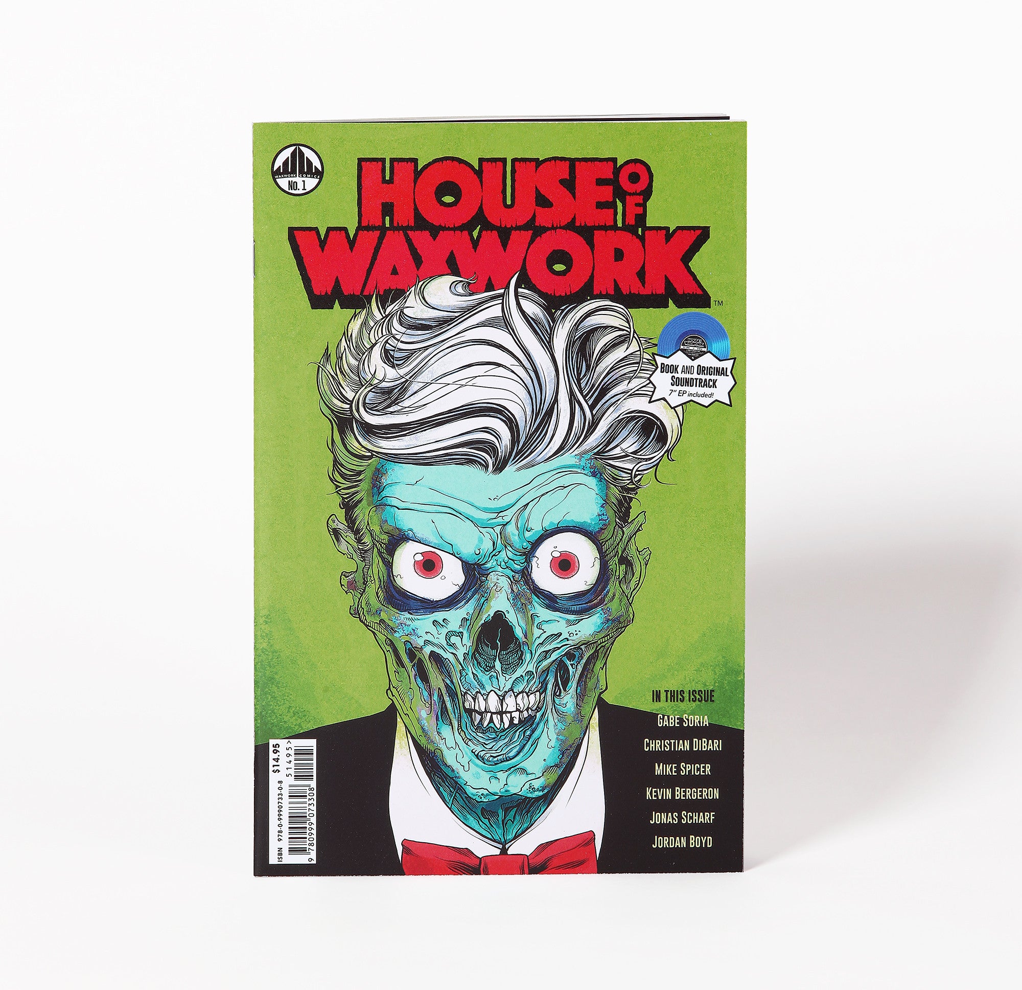 Waxwork Records House of Waxwork 1 comic vinyle bleu