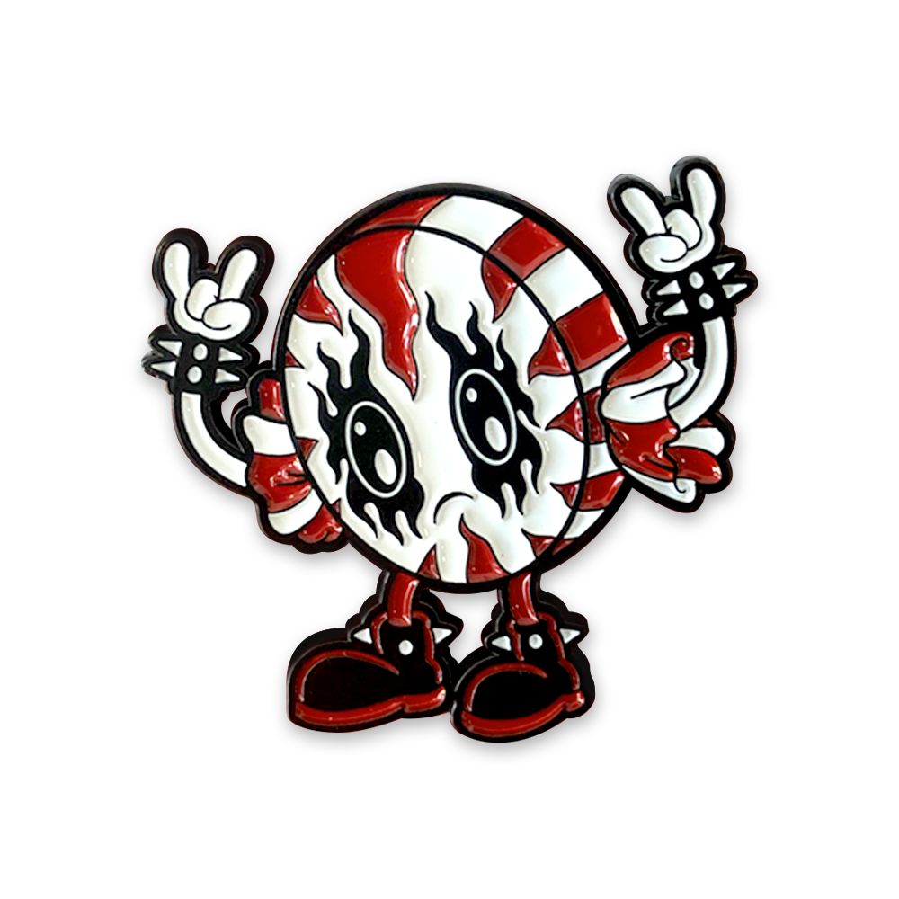 Demented Punk Kawaii Black Metal set 4 pins émail