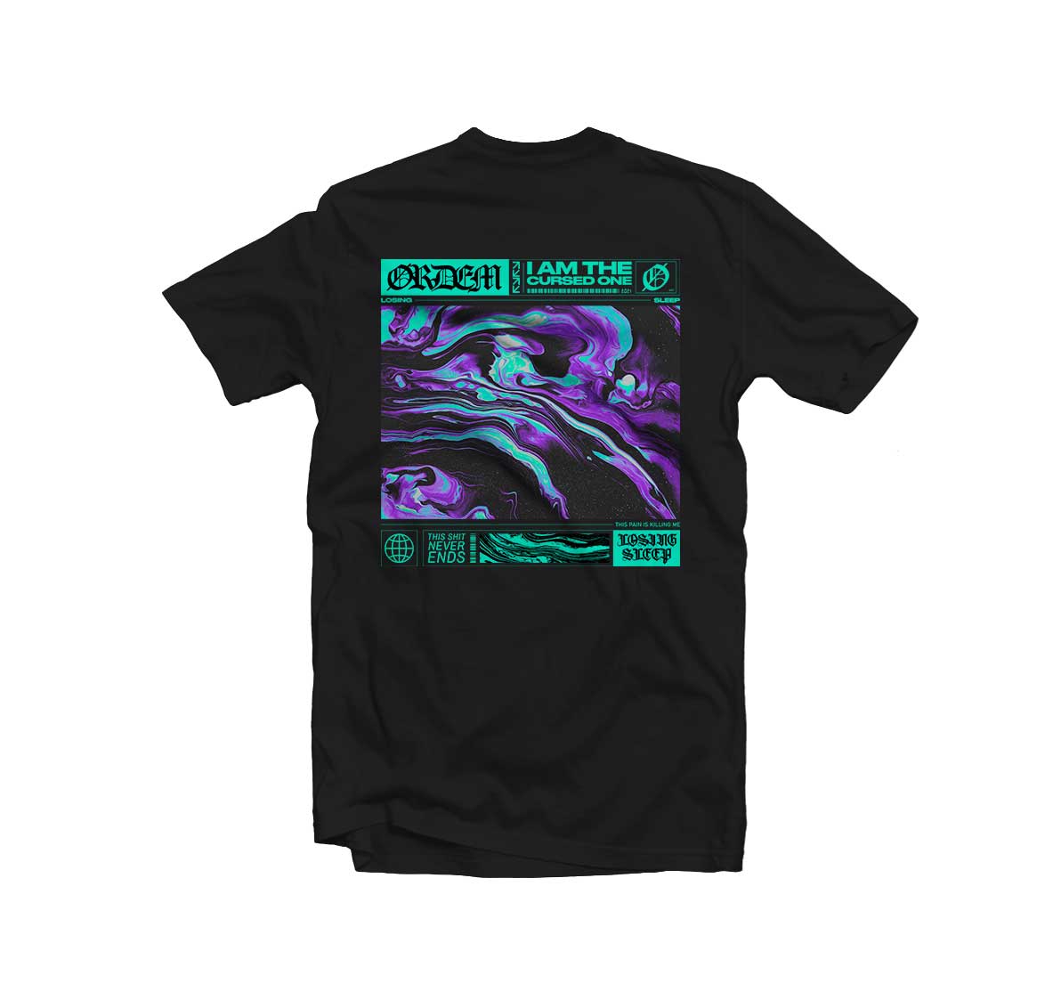 Ordem Losing Sleep t-shirt noir homme coton bio