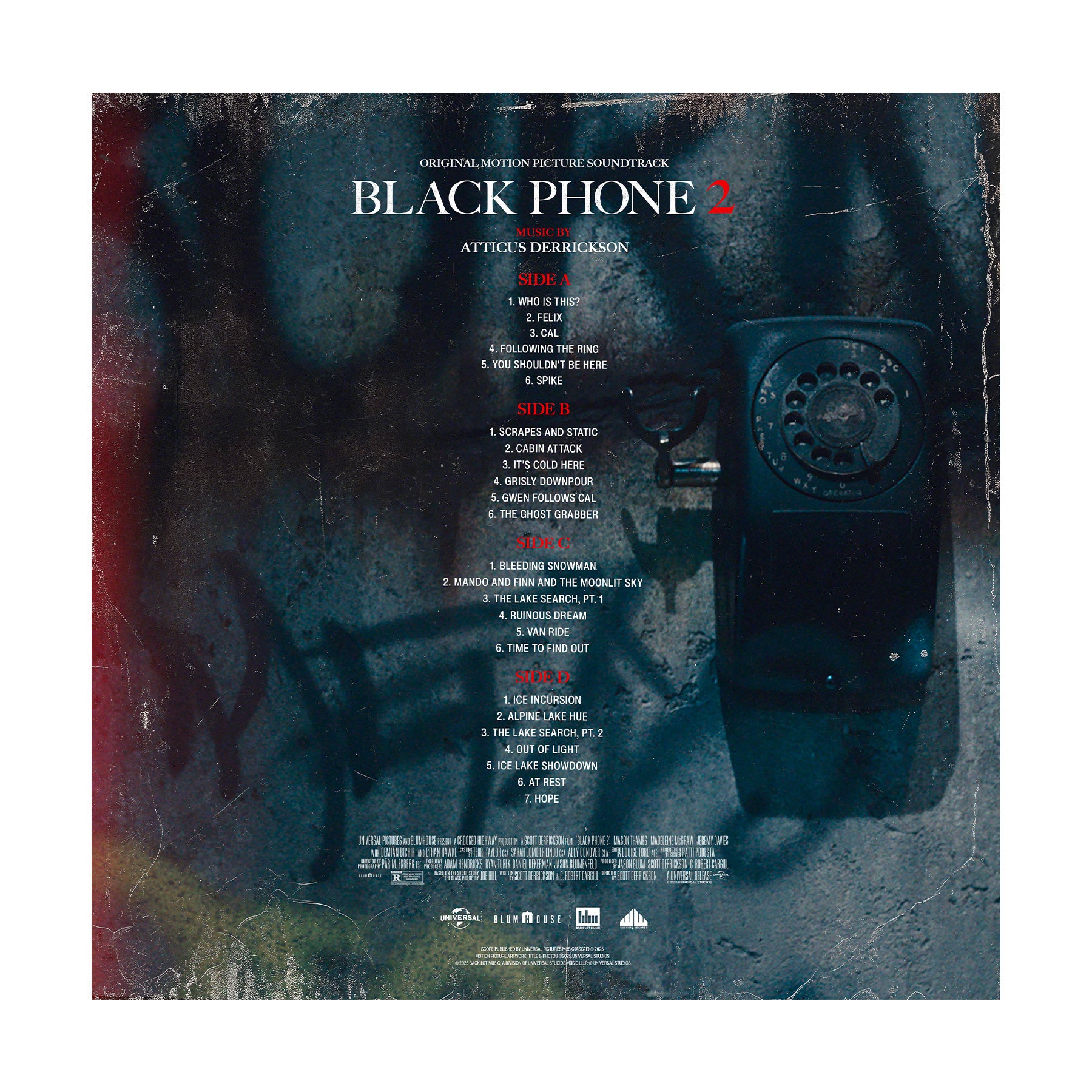 Waxwork Records Black Phone 2 vinyle BO Blood and Ice Derrickson