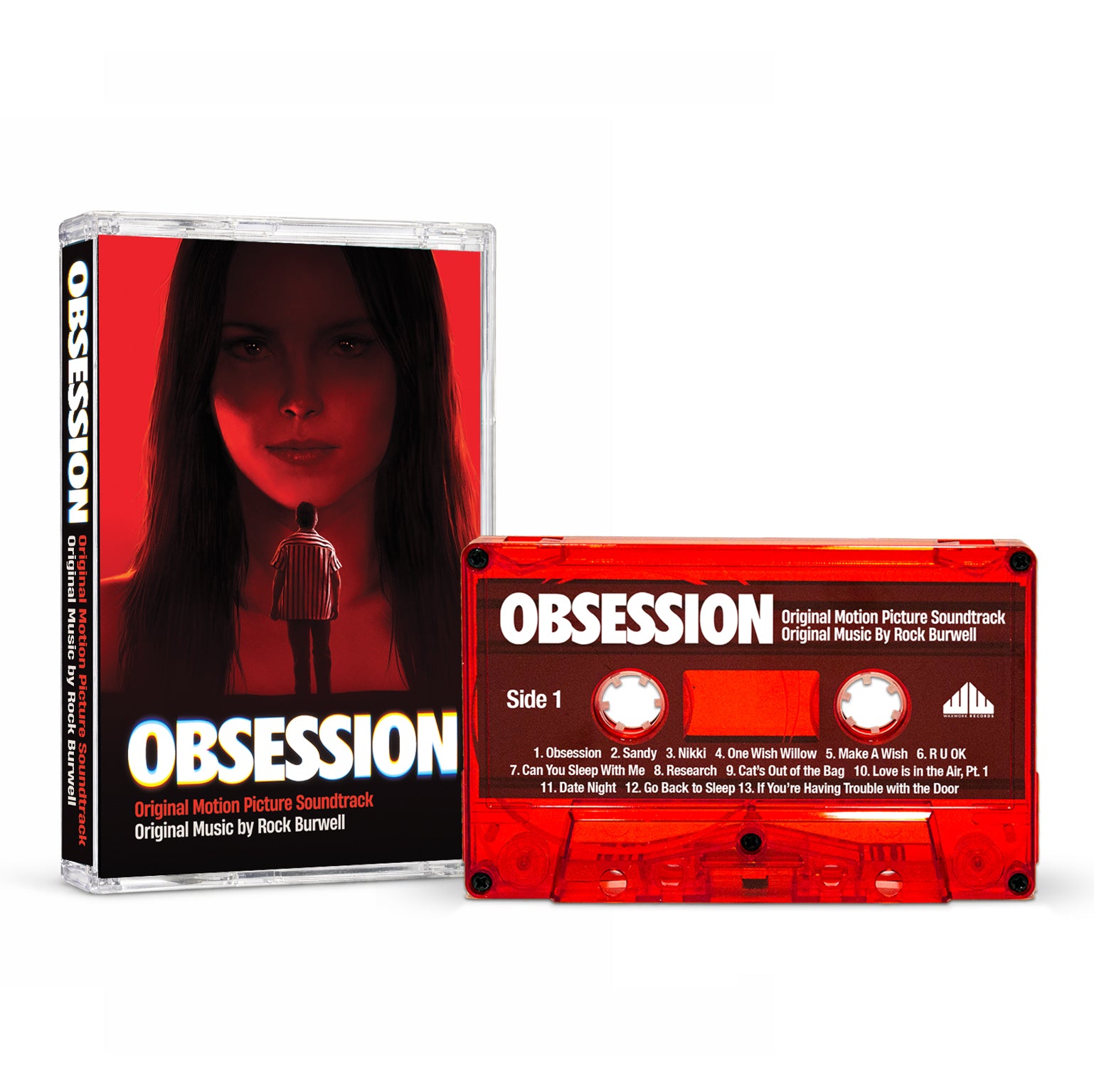 Waxwork Records Obsession BO vinyle LP rouge nacré