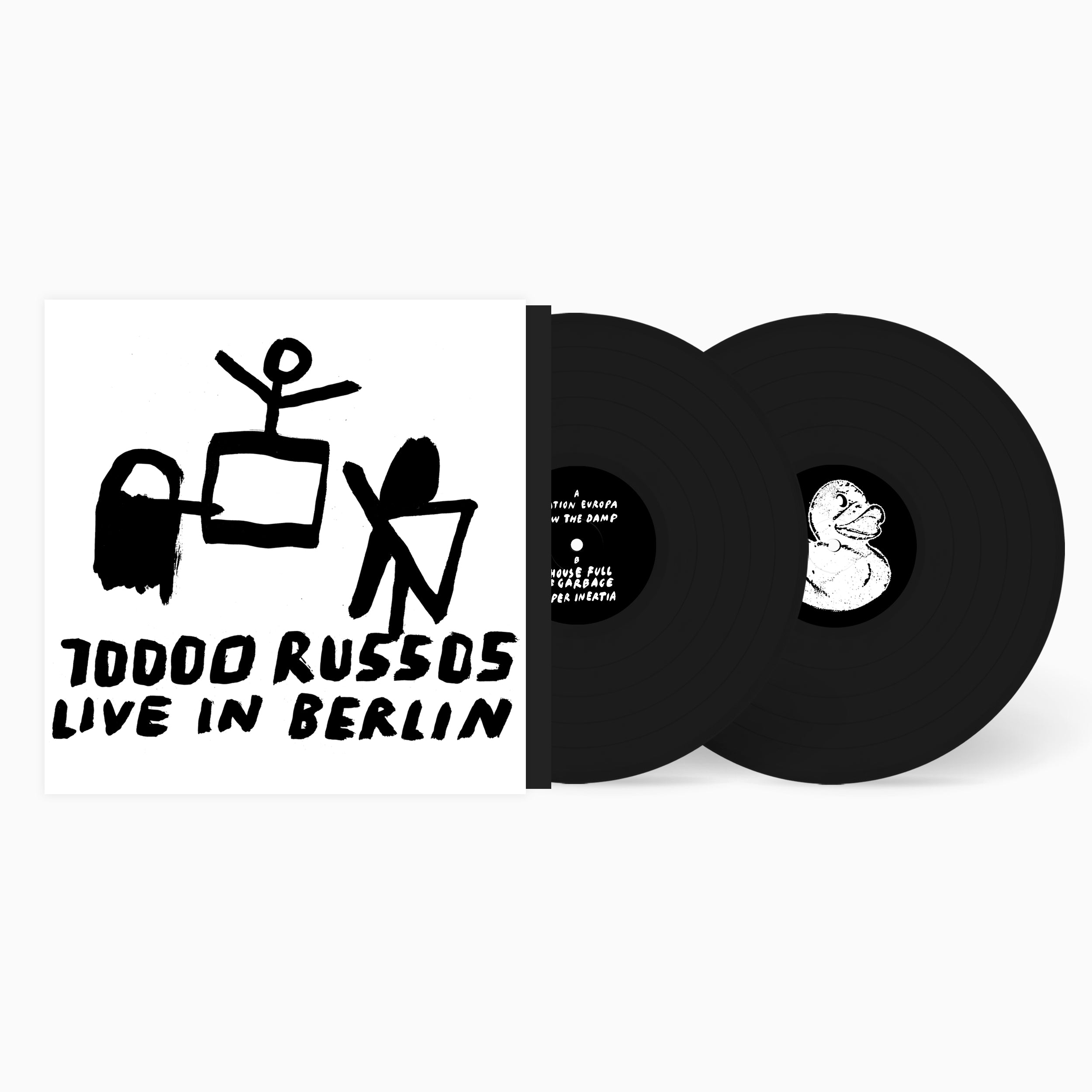 10 000 Russos Live In Berlin double vinyle Standard noir gravé
