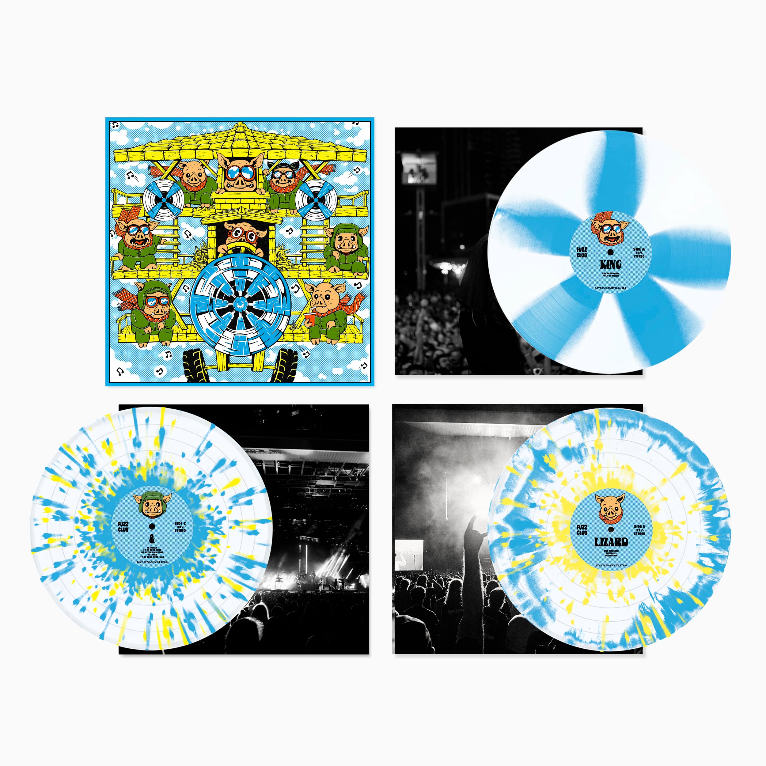 King Gizzard And The Lizard Wizard Live In Nashville '24 coffret 3LP vinyle couleur