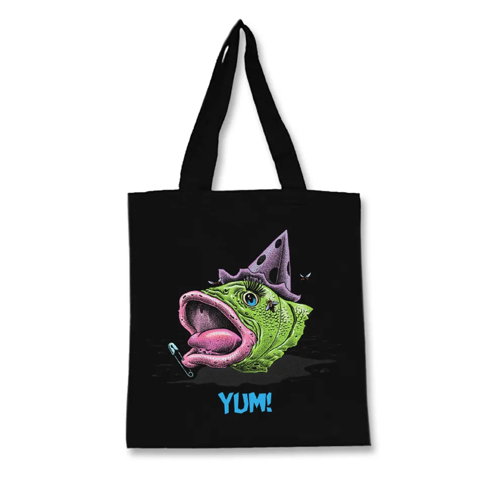 Dr Demento Fish Head tote bag toile Covered in Punk