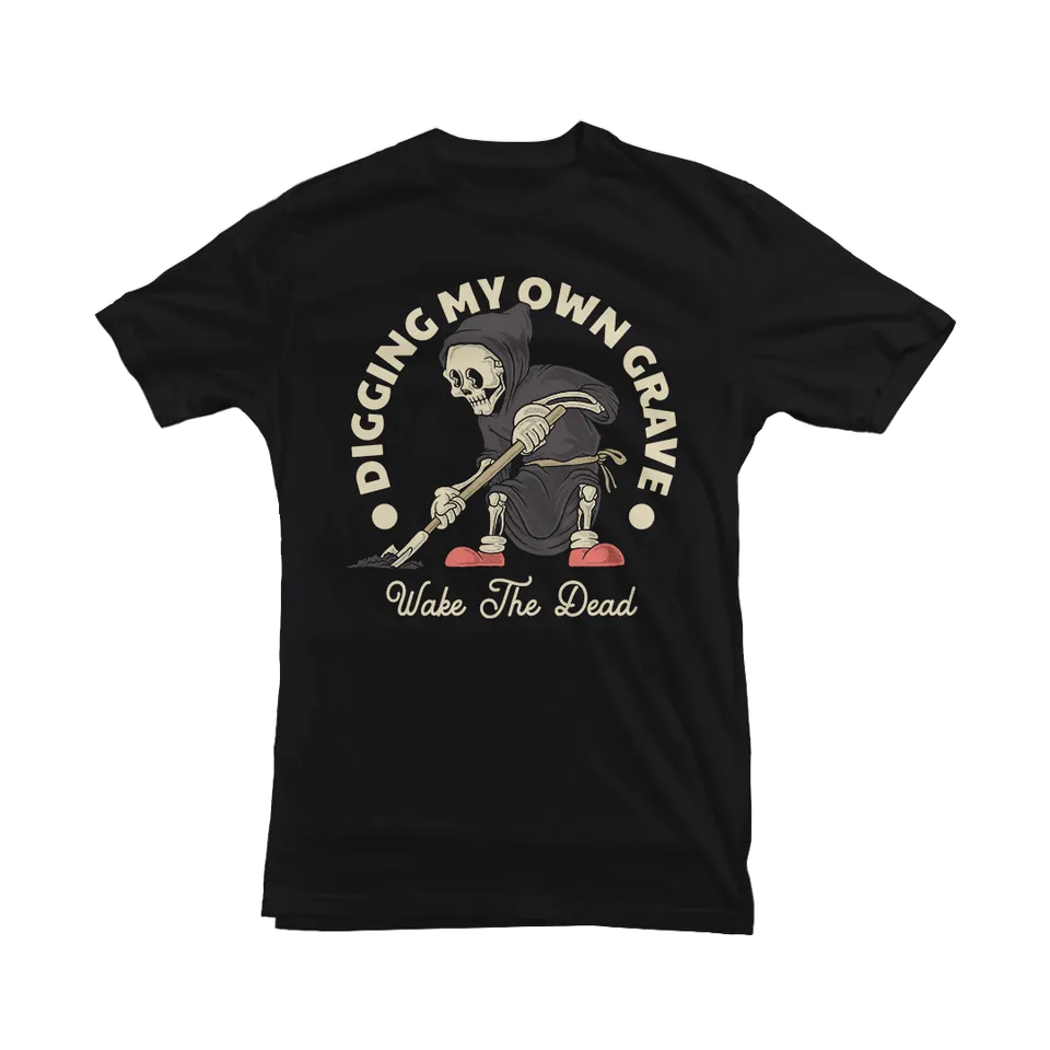 Useless Pride Wake The Dead Grave Digger t-shirt noir