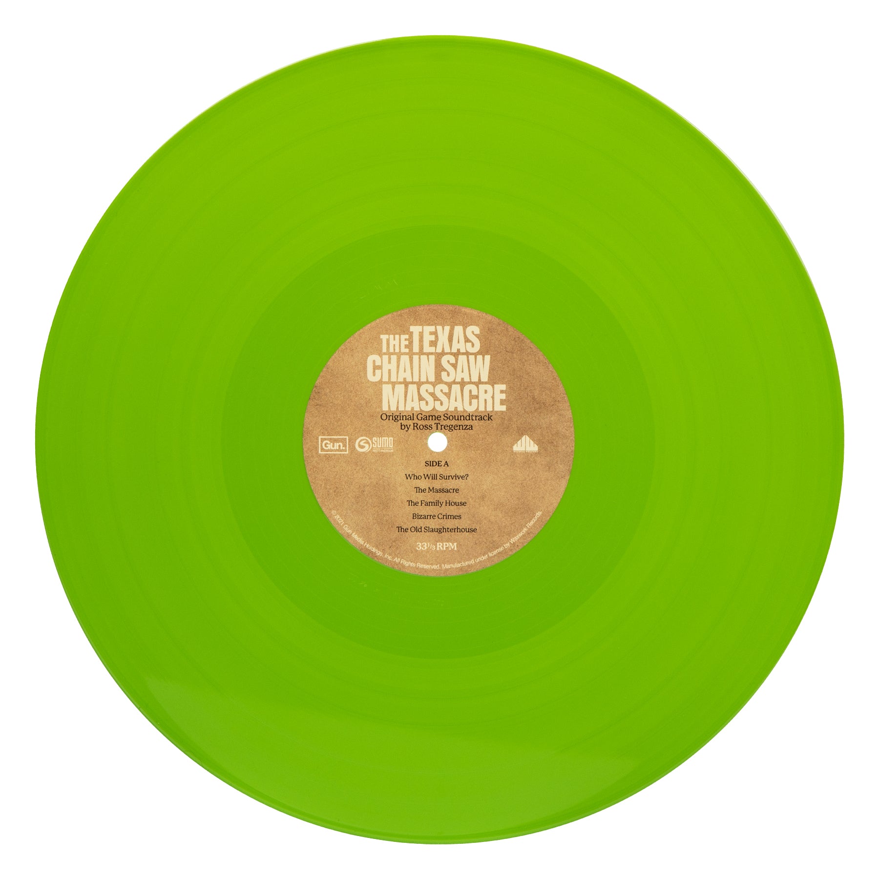 Waxwork Records Texas Chain Saw Massacre jeu vinyle vert
