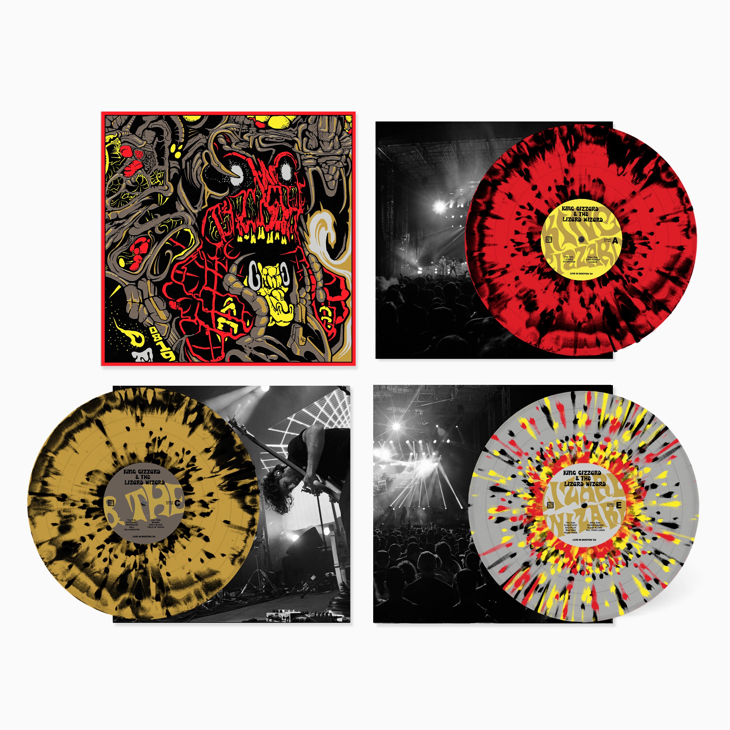 Fuzz Club King Gizzard Live In Boston 24 coffret 3 vinyles