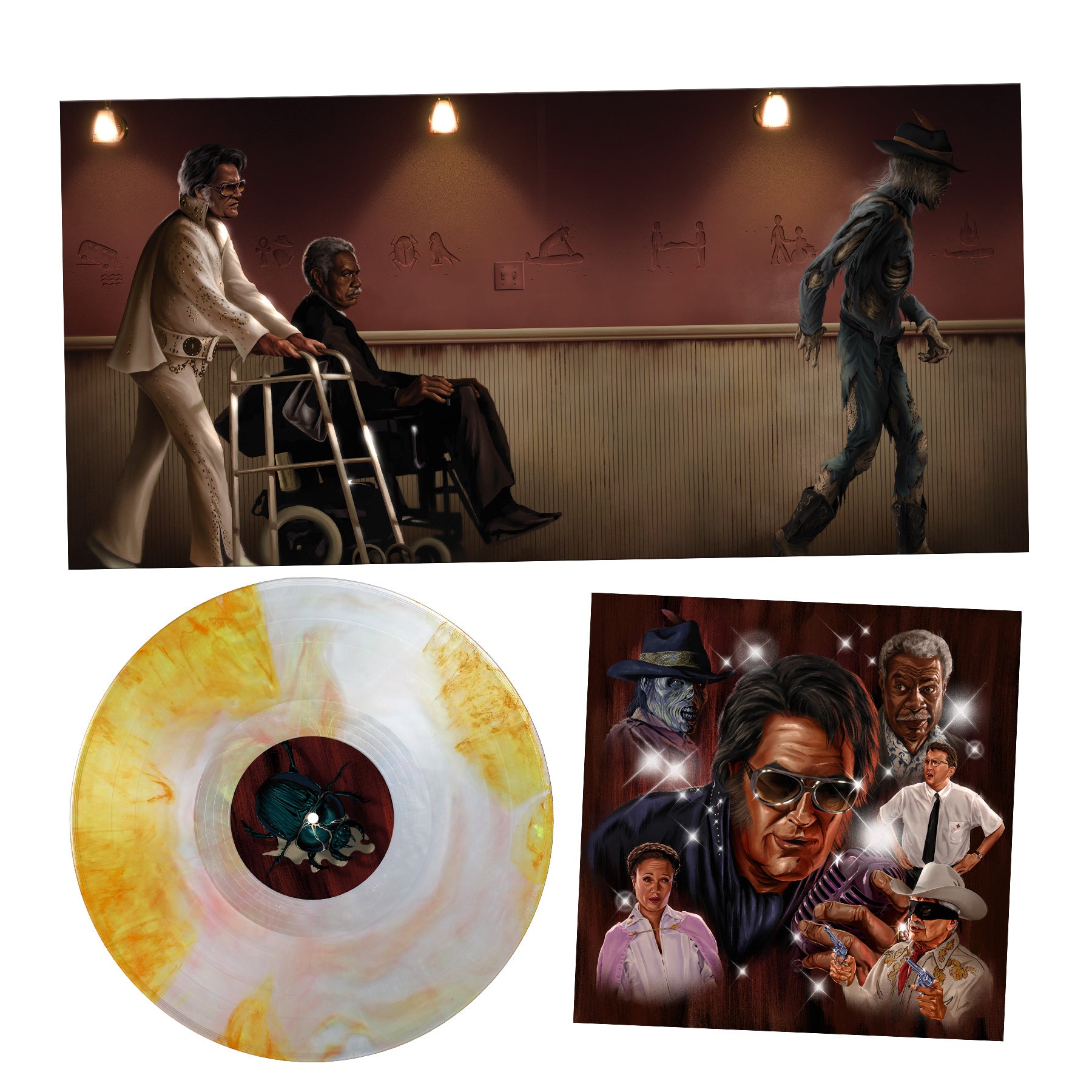 Waxwork Records Bubba Ho-Tep vinyle sable argent