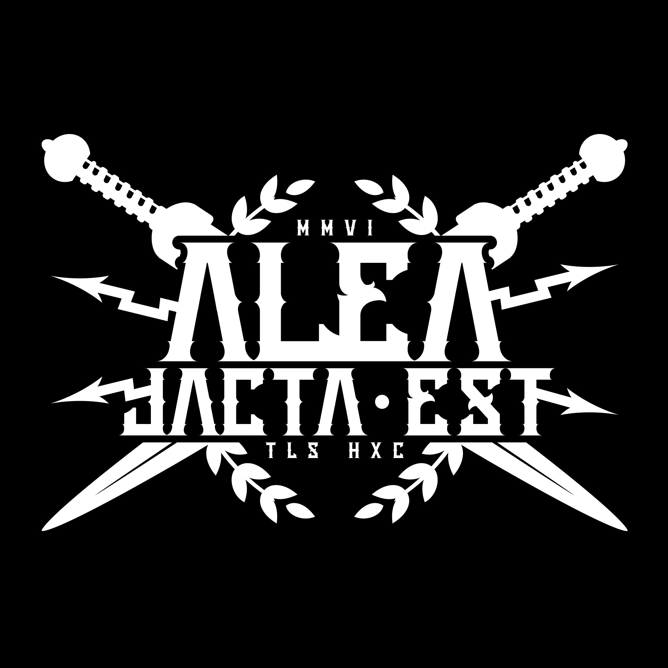 Alea Jacta Est Banane urban camo logo blanc