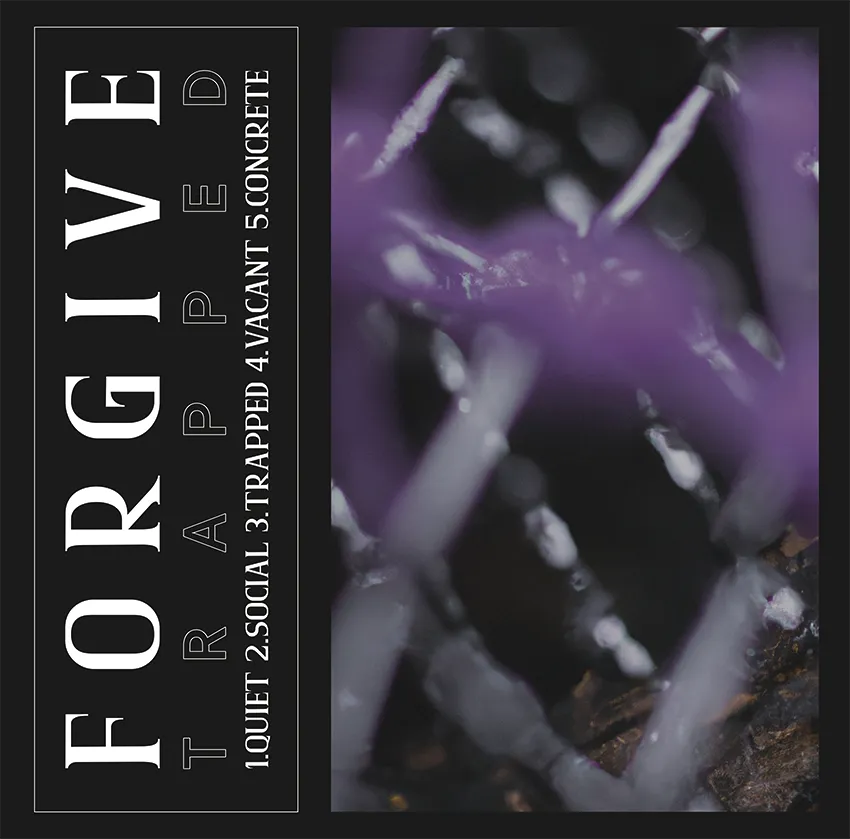 Forgive Trapped vinyle LP noir hardcore