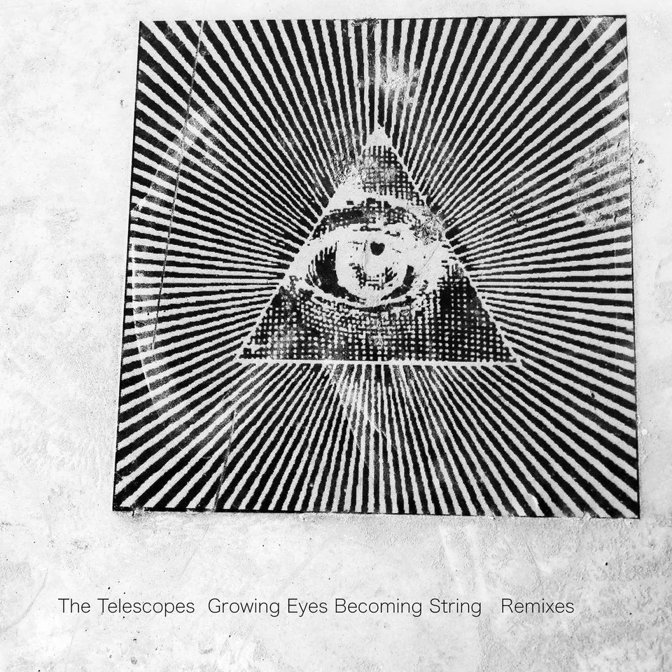 The Telescopes Growing Eyes Becoming String Remixes vinyle 7" blanc