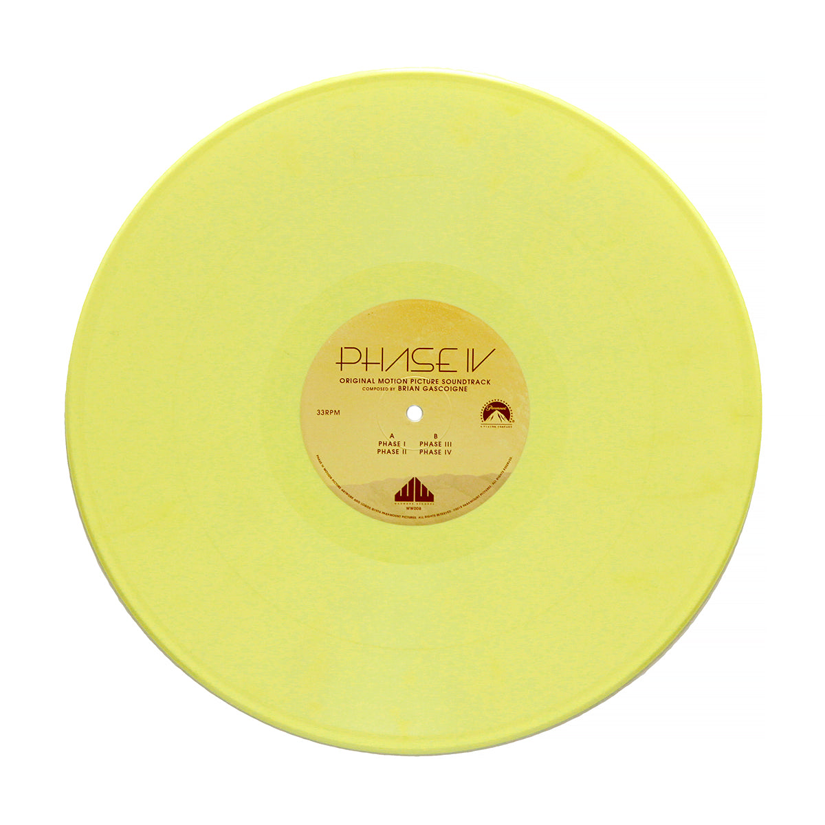 Waxwork Records Phase IV vinyle jaune 180g