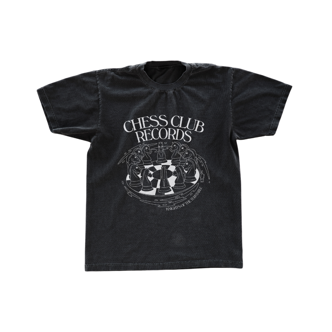 Chess Club Records Knights of the Turntable t-shirt noir