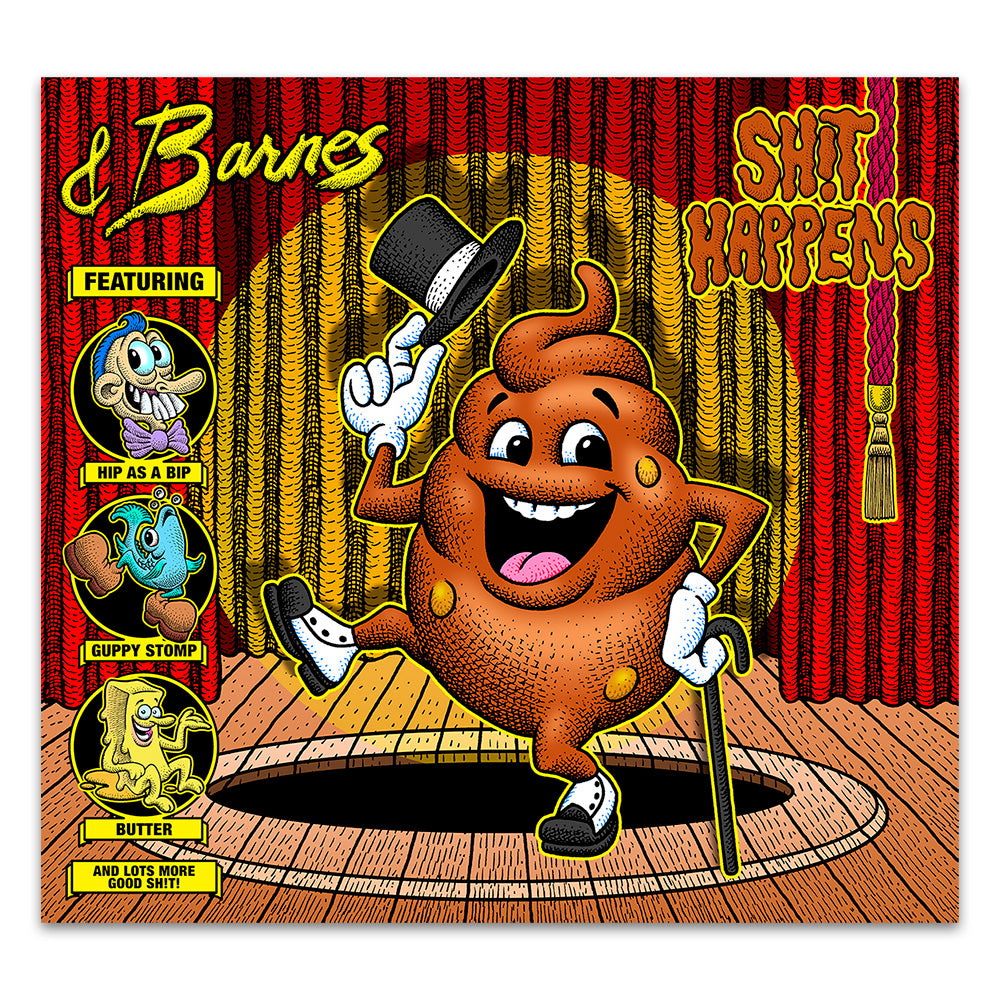 Barnes Shit Happens bundle CD + t-shirt + pin