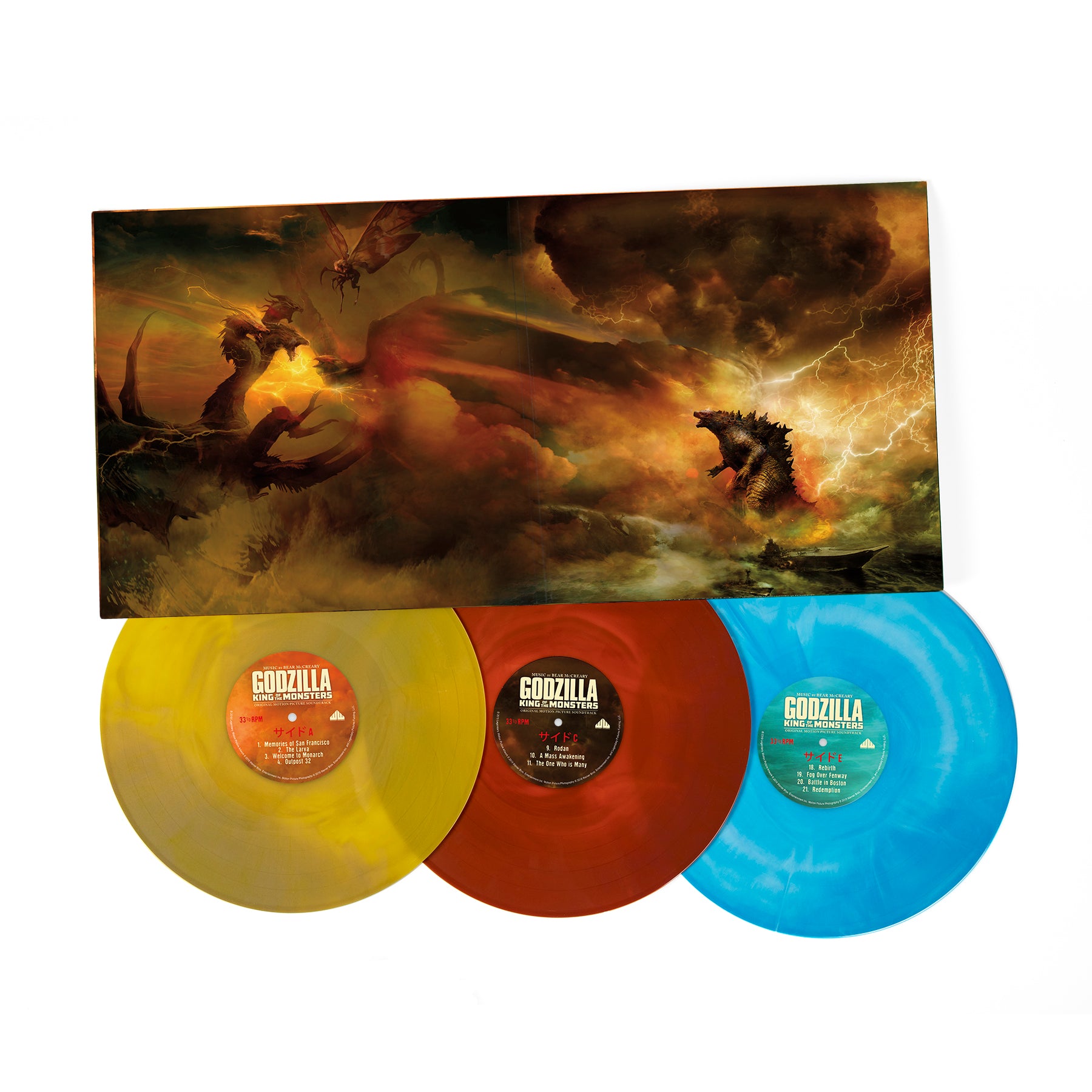Waxwork Records Godzilla King Monsters vinyle triple LP Godzilla