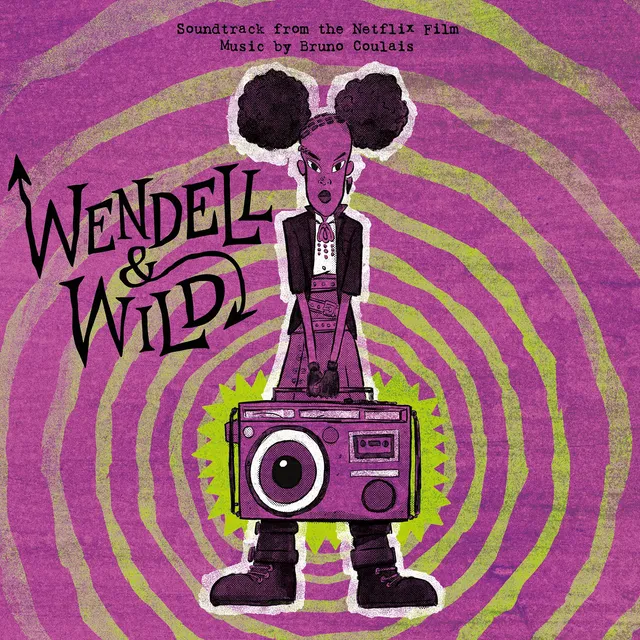 Waxwork Records Wendell & Wild vinyle swirl vert violet