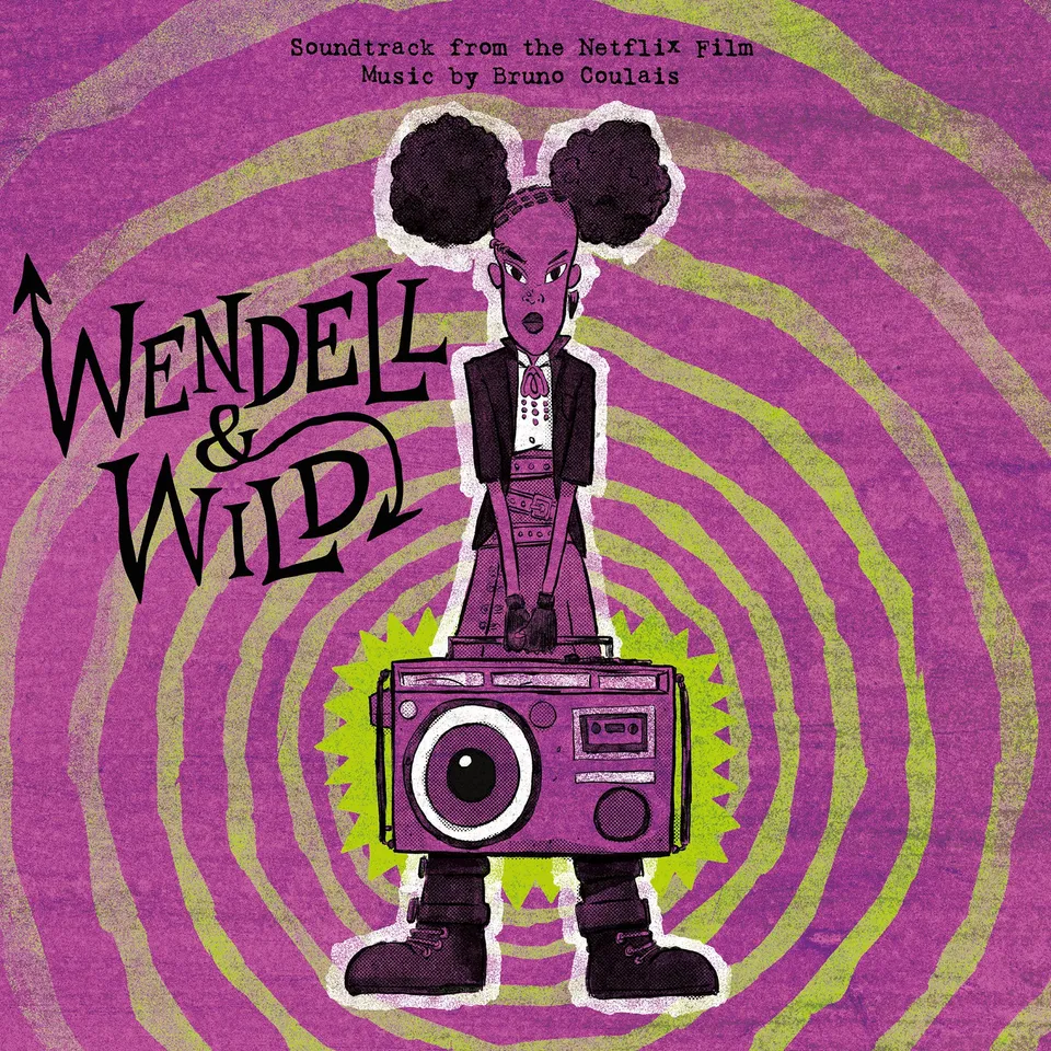 Waxwork Records Wendell & Wild vinyle swirl vert violet