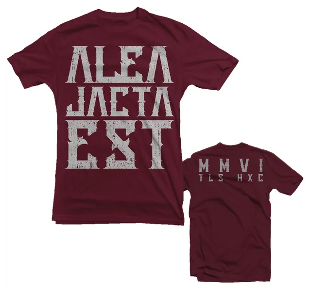 Alea Jacta Est T-shirt bordeaux précommande M