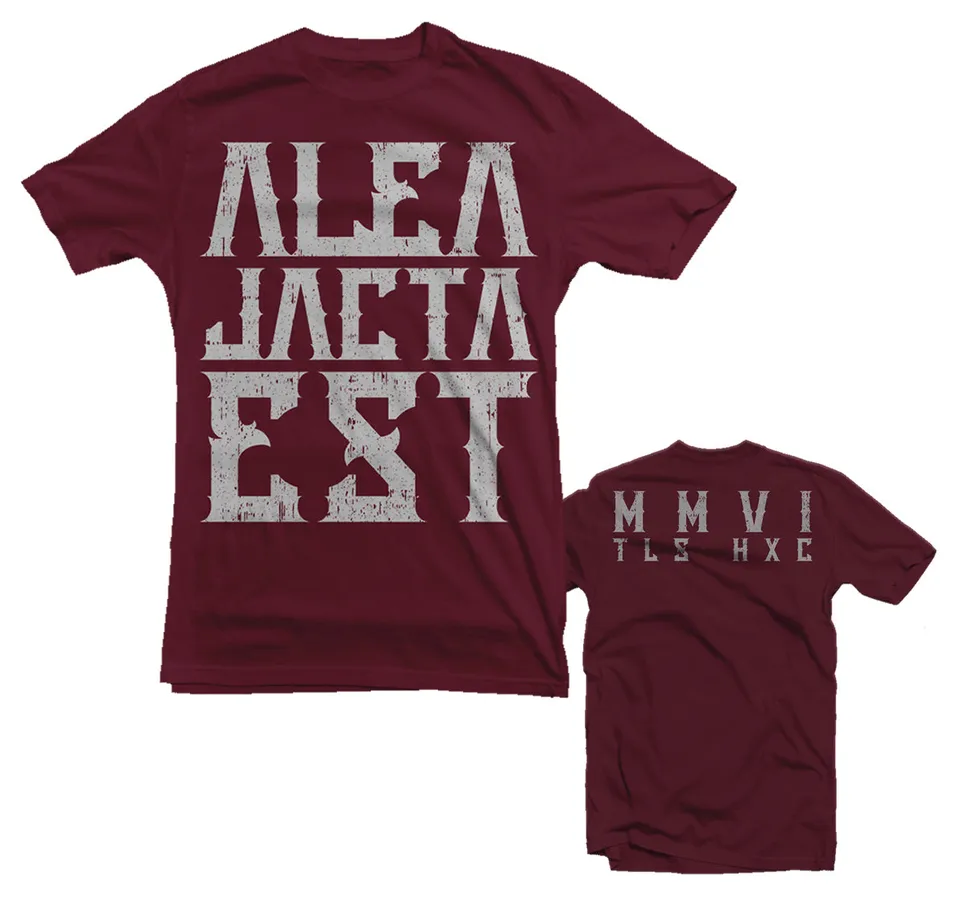 Alea Jacta Est T-shirt bordeaux précommande M