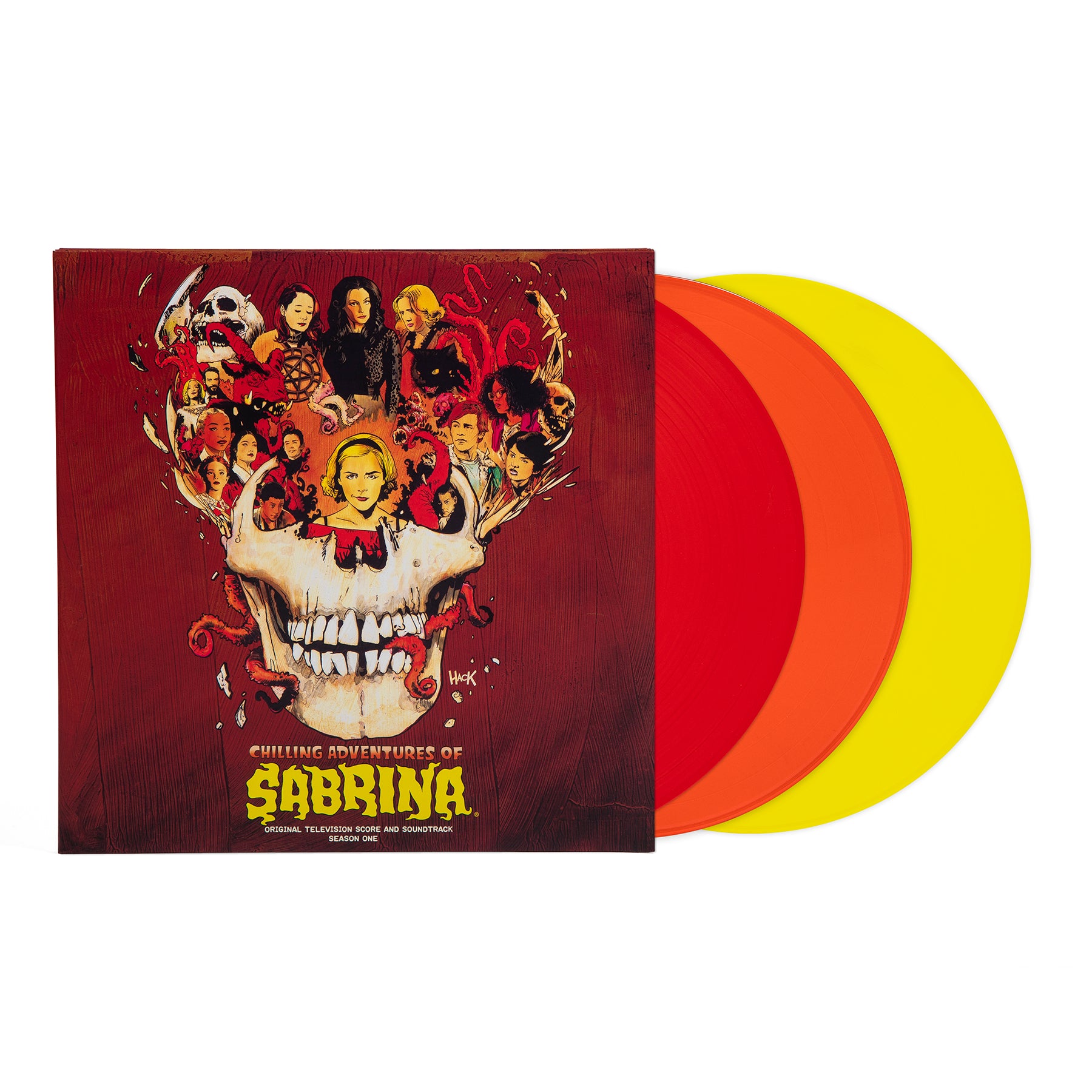 Waxwork Records Chilling Adventures Of Sabrina vinyle triple LP rouge