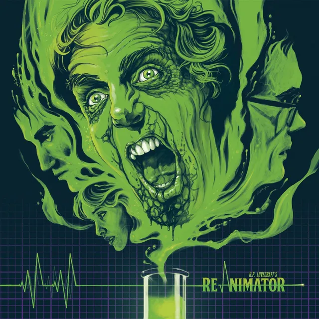 Waxwork Records Re-Animator vinyle vert noir bande originale