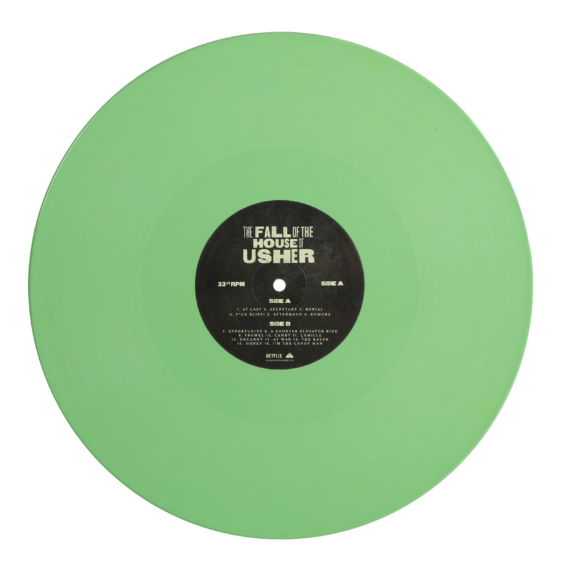 Waxwork Records House of Usher vinyle musique série Netflix
