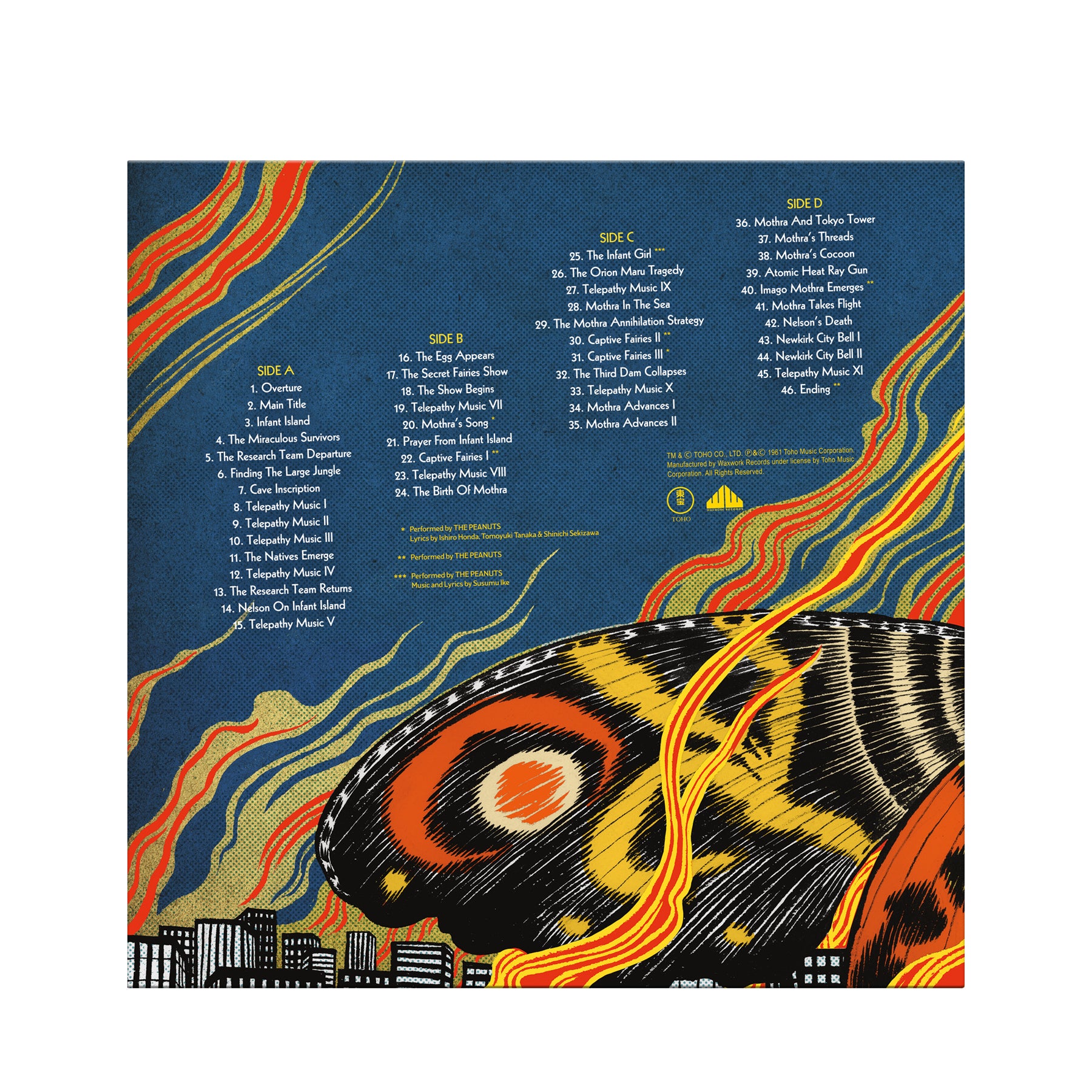 Waxwork Mothra vinyle 2LP 180g Koseki