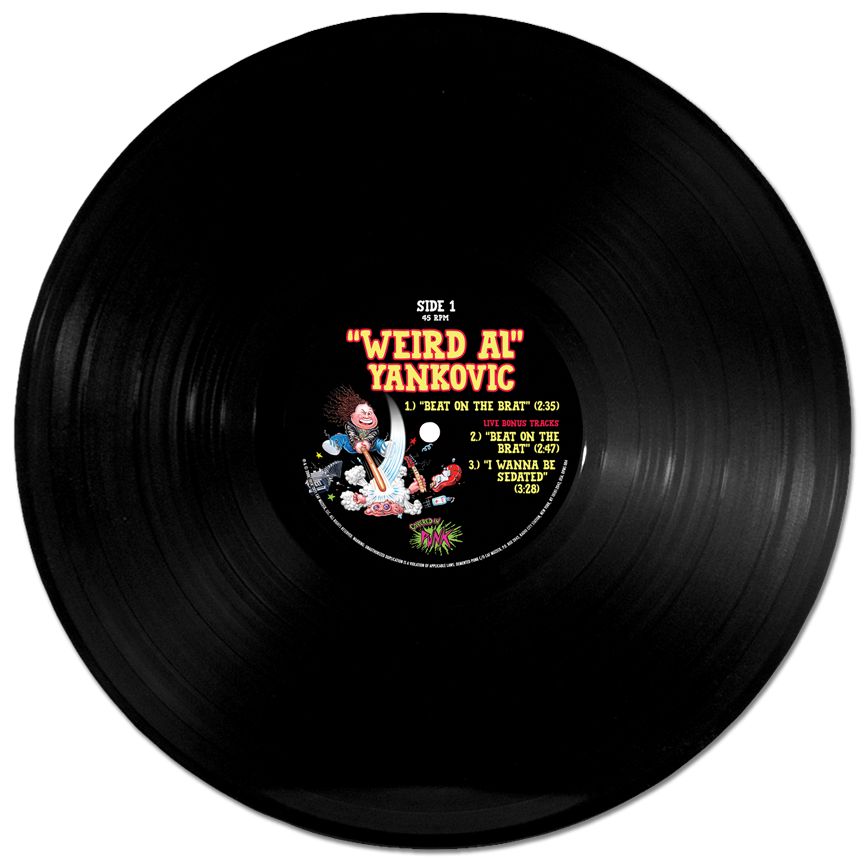 Weird Al Osaka Popstar Beat on the Brat maxi 12" noir