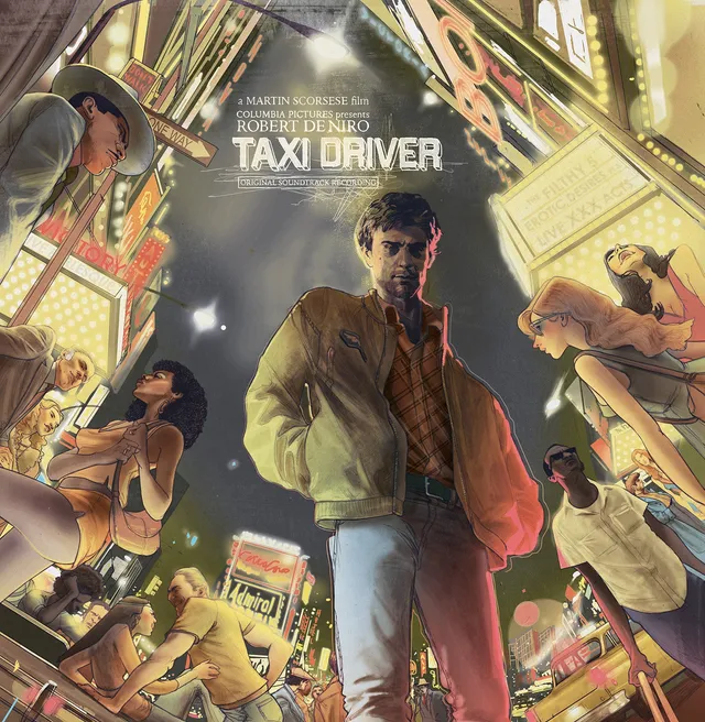 Waxwork Taxi Driver vinyle 2LP jaune pinwheel
