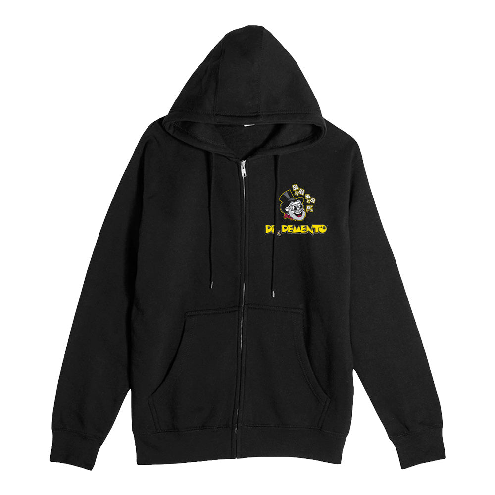 Dr Demento Keen hoodie zippé noir coton